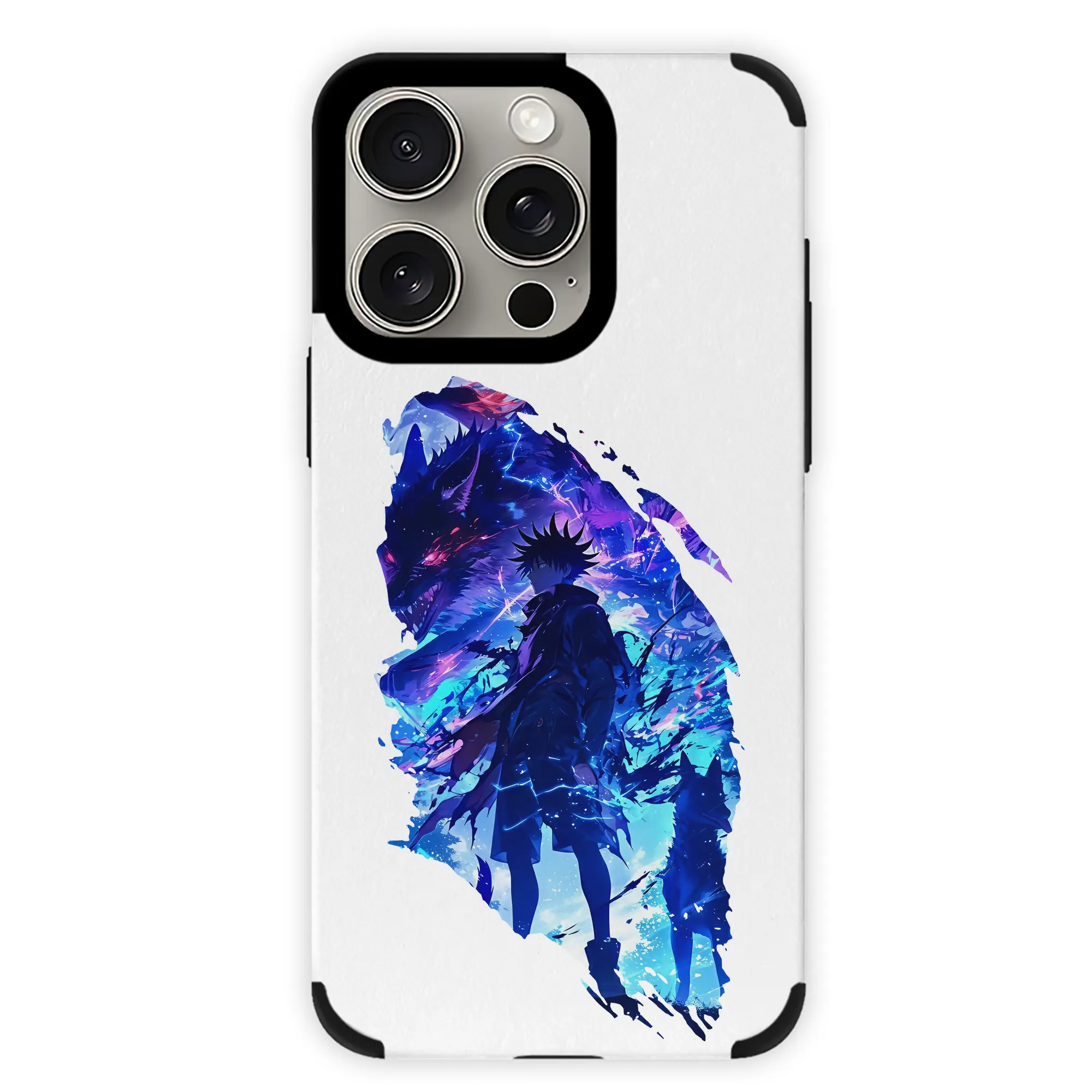 呪術廻戦 グッズ,伏黒 恵 - IPhone15ProMax対応 ・ PUレザースマホケース ・ 耐衝撃 ・ 黄変防止 ・ 360度全面保護 ・ 柔らか手触り ・ 3D立体ボタン