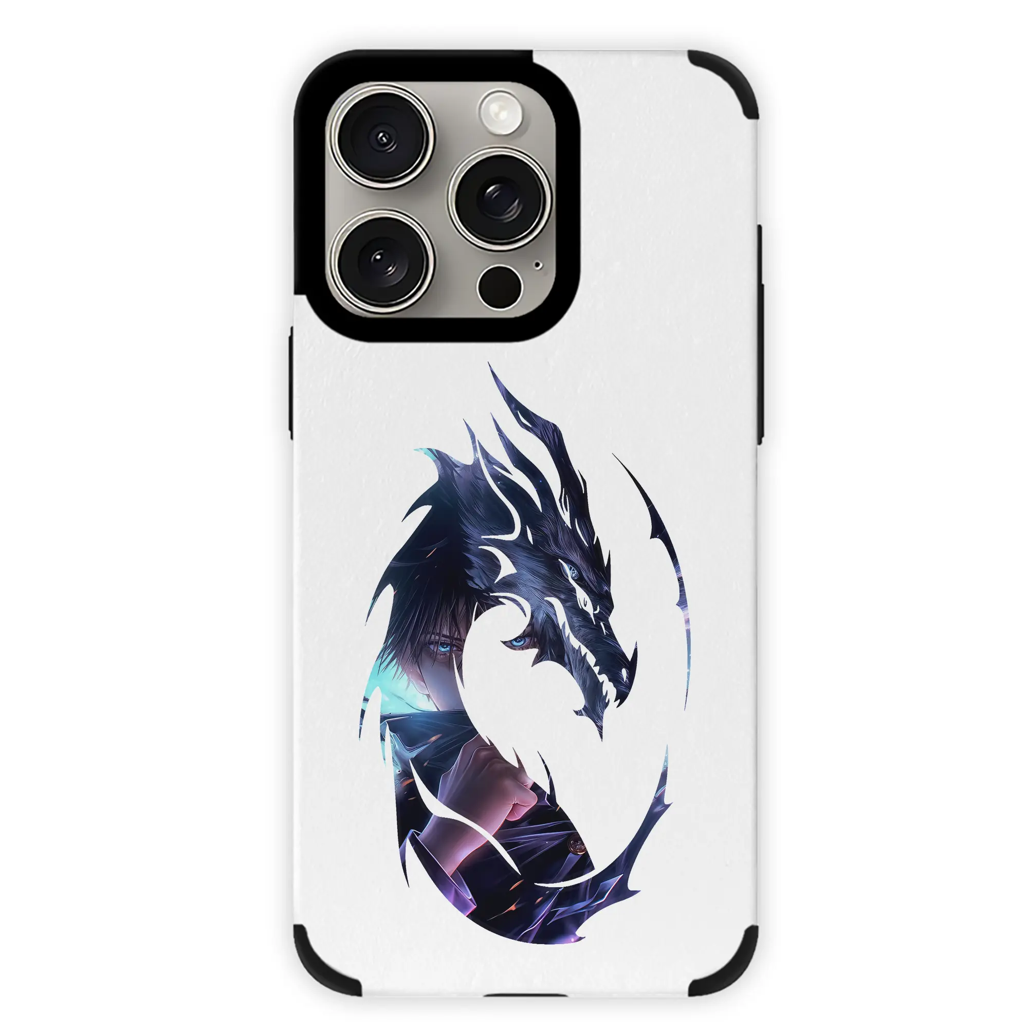 呪術廻戦 グッズ,伏黒 恵 - IPhone15ProMax対応 ・ PUレザースマホケース ・ 耐衝撃 ・ 黄変防止 ・ 360度全面保護 ・ 柔らか手触り ・ 3D立体ボタン