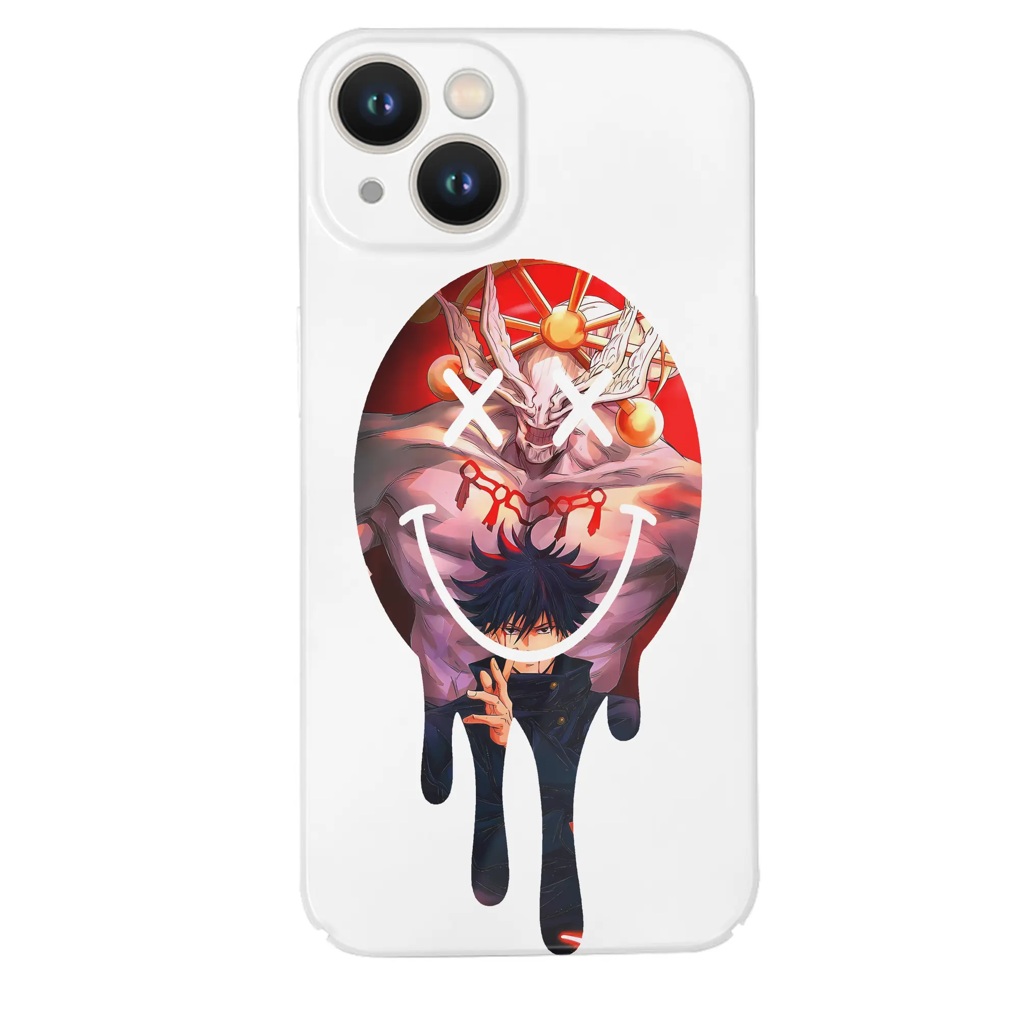 呪術廻戦 グッズ,伏黒 恵 - IPhone 14シリーズ対応 ・ ハードケース ・ 衝撃吸収 ・ 360度密着 ・ カメラ保護 ・ 高品質プラスチック ・ 快適操作