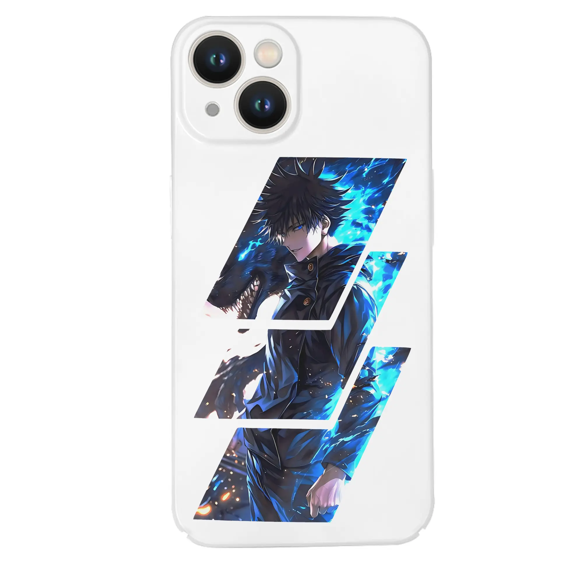 呪術廻戦 グッズ,伏黒 恵 - IPhone 14シリーズ対応 ・ ハードケース ・ 衝撃吸収 ・ 360度密着 ・ カメラ保護 ・ 高品質プラスチック ・ 快適操作