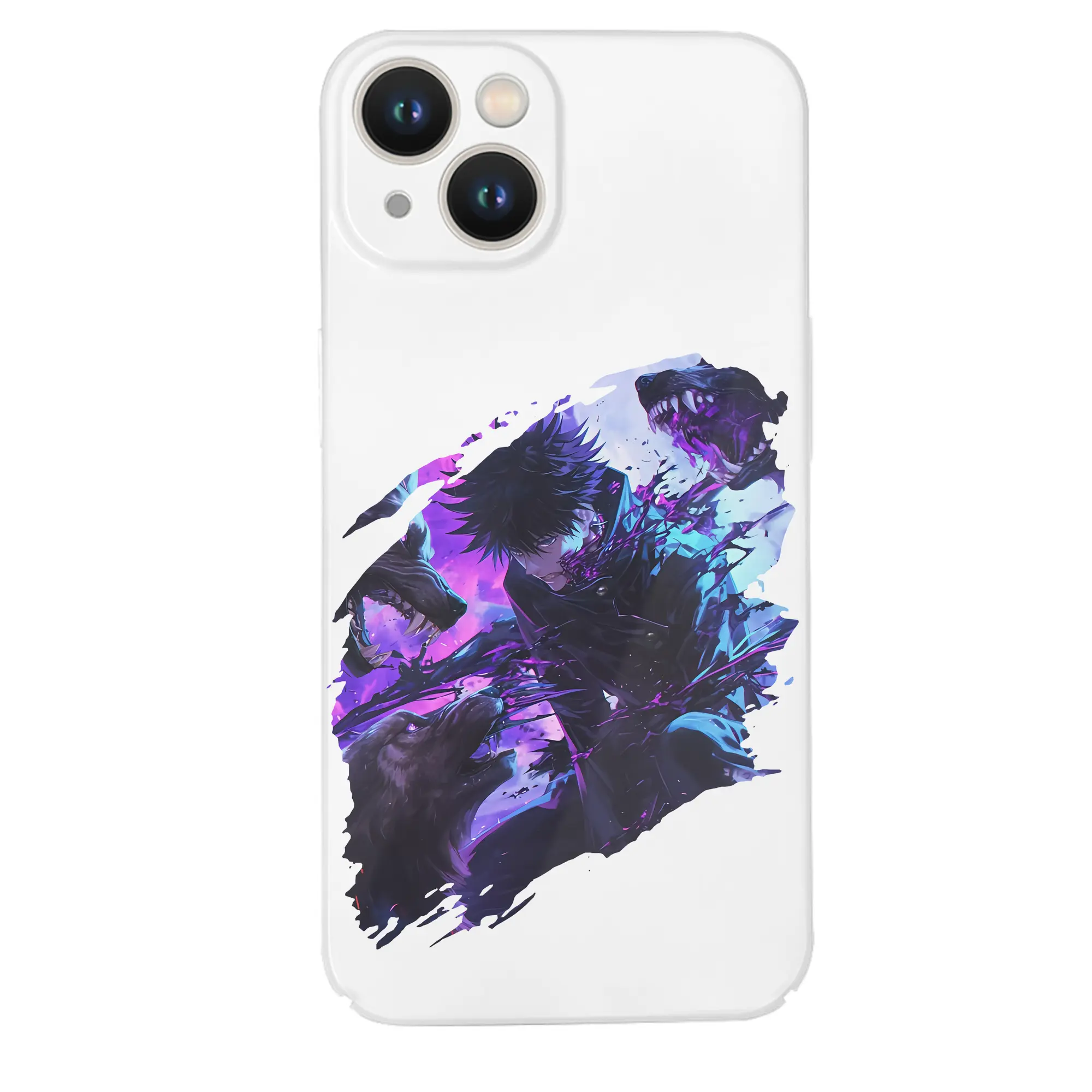 呪術廻戦 グッズ,伏黒 恵 - IPhone 14シリーズ対応 ・ ハードケース ・ 衝撃吸収 ・ 360度密着 ・ カメラ保護 ・ 高品質プラスチック ・ 快適操作