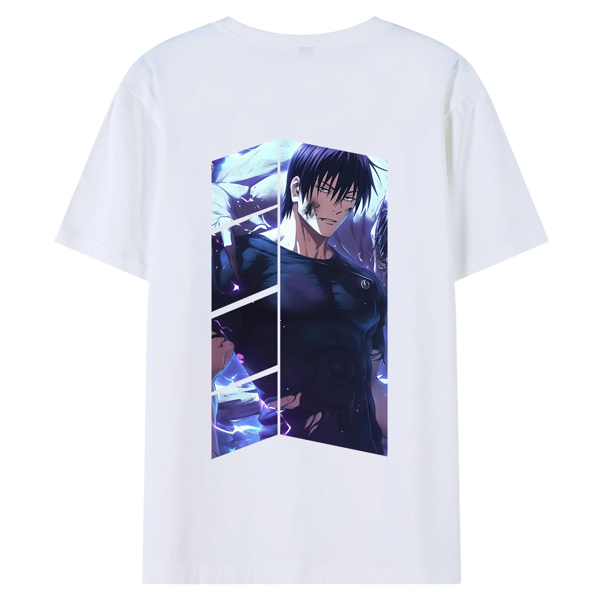 呪術廻戦 グッズ,伏黒 甚爾 - 綿100％ 半袖Tシャツ ・ バックプリント ・ 快適 通気性 ・ 日常使い 散歩 スポーツ用