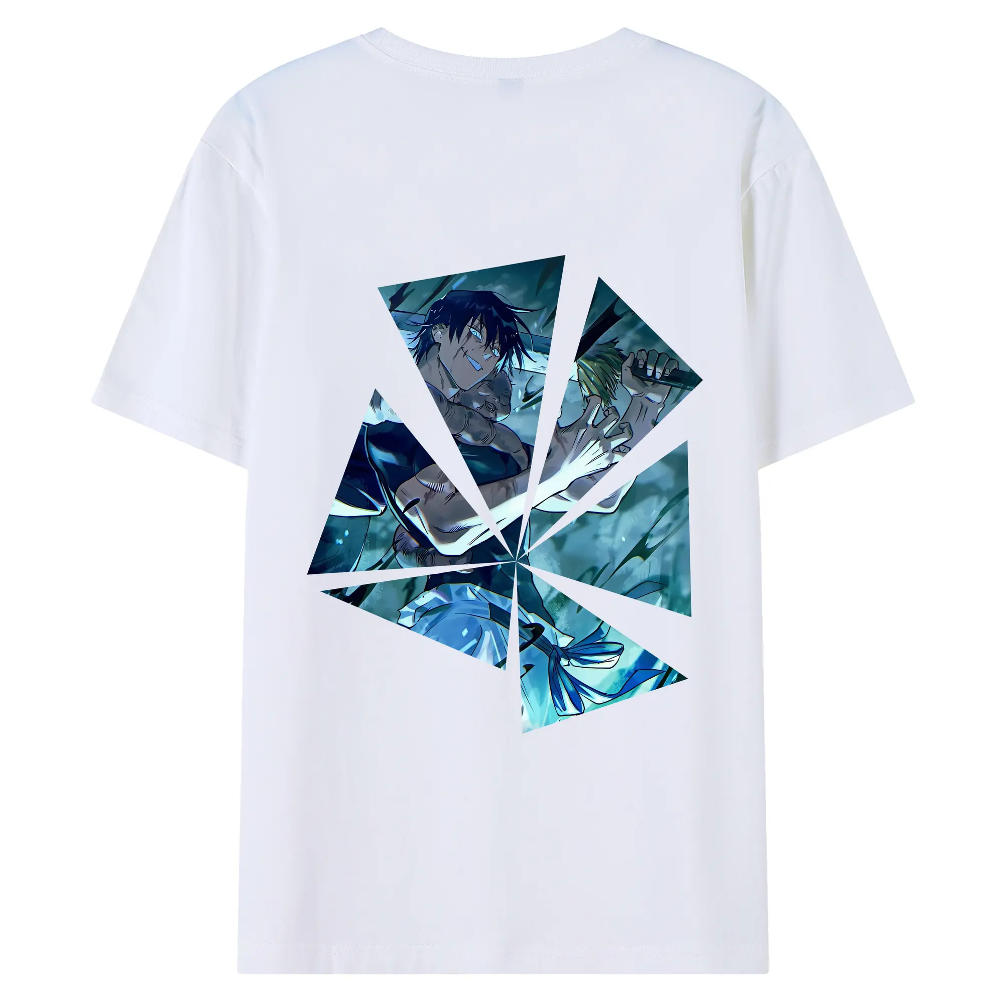 呪術廻戦 グッズ,伏黒 甚爾 - 綿100％ 半袖Tシャツ ・ バックプリント ・ 快適 通気性 ・ 日常使い 散歩 スポーツ用