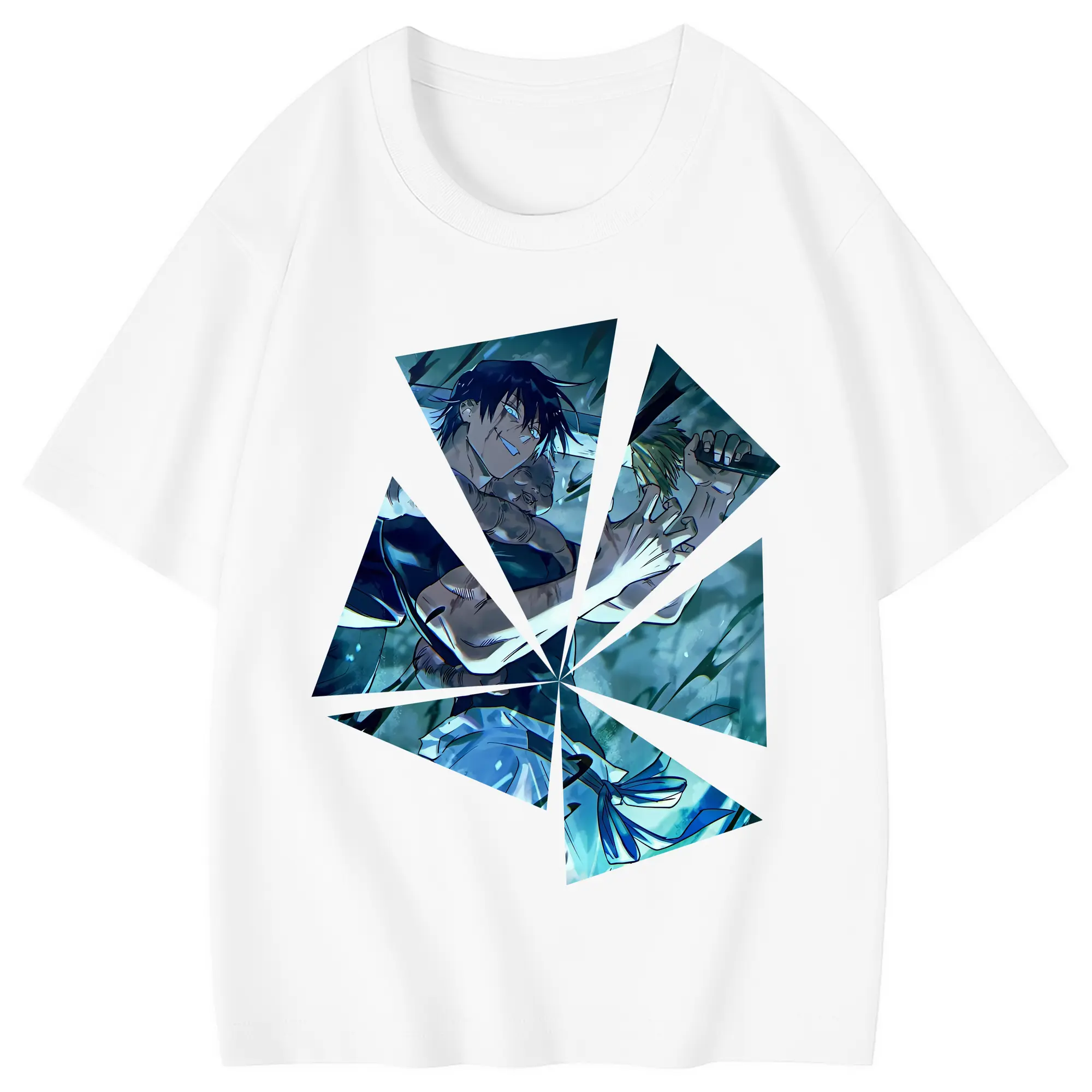 呪術廻戦 グッズ,伏黒 甚爾 - 綿100％ キッズTシャツ ・ フロントプリント ・ 快適 通気性 ・ スポーツ カジュアル 散歩用