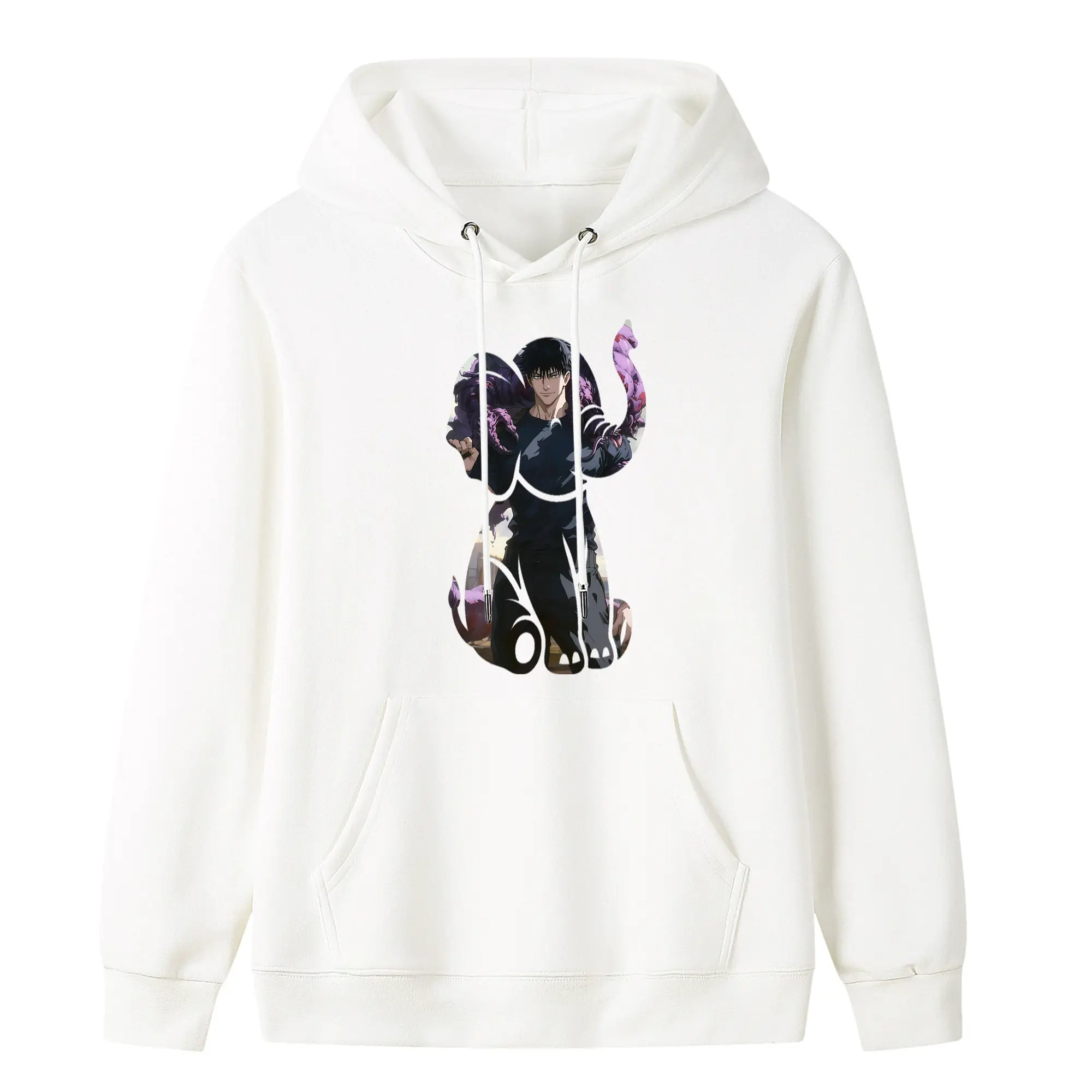 呪術廻戦 グッズ,伏黒 甚爾 - キッズ フード付きパーカー ・ フロントプリント ・ ポリエステル100％ ・ 快適 通学 スポーツ 日常使い お散歩用