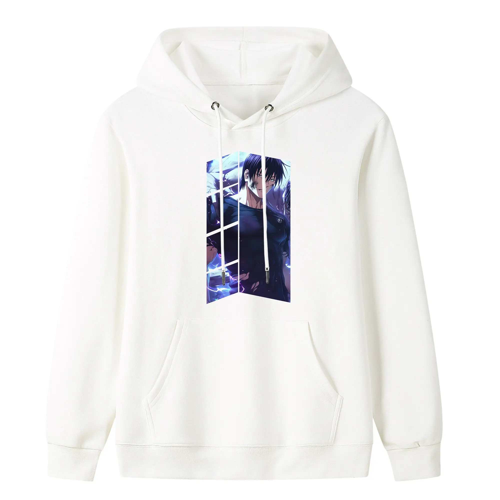 呪術廻戦 グッズ,伏黒 甚爾 - キッズ フード付きパーカー ・ フロントプリント ・ ポリエステル100％ ・ 快適 通学 スポーツ 日常使い お散歩用