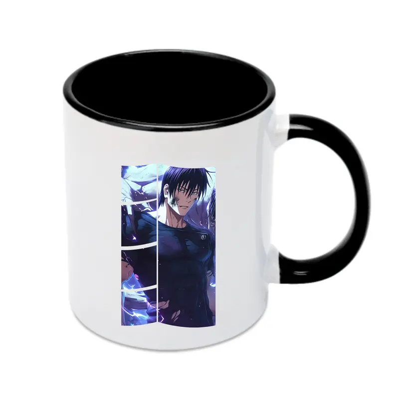 呪術廻戦 グッズ,伏黒 甚爾 - カラフルマグカップ ・ 陶器 ・ 熱転写プリント ・ 鮮やかデザイン ・ 耐久性 高品質 ・ コーヒー お茶 ギフト用