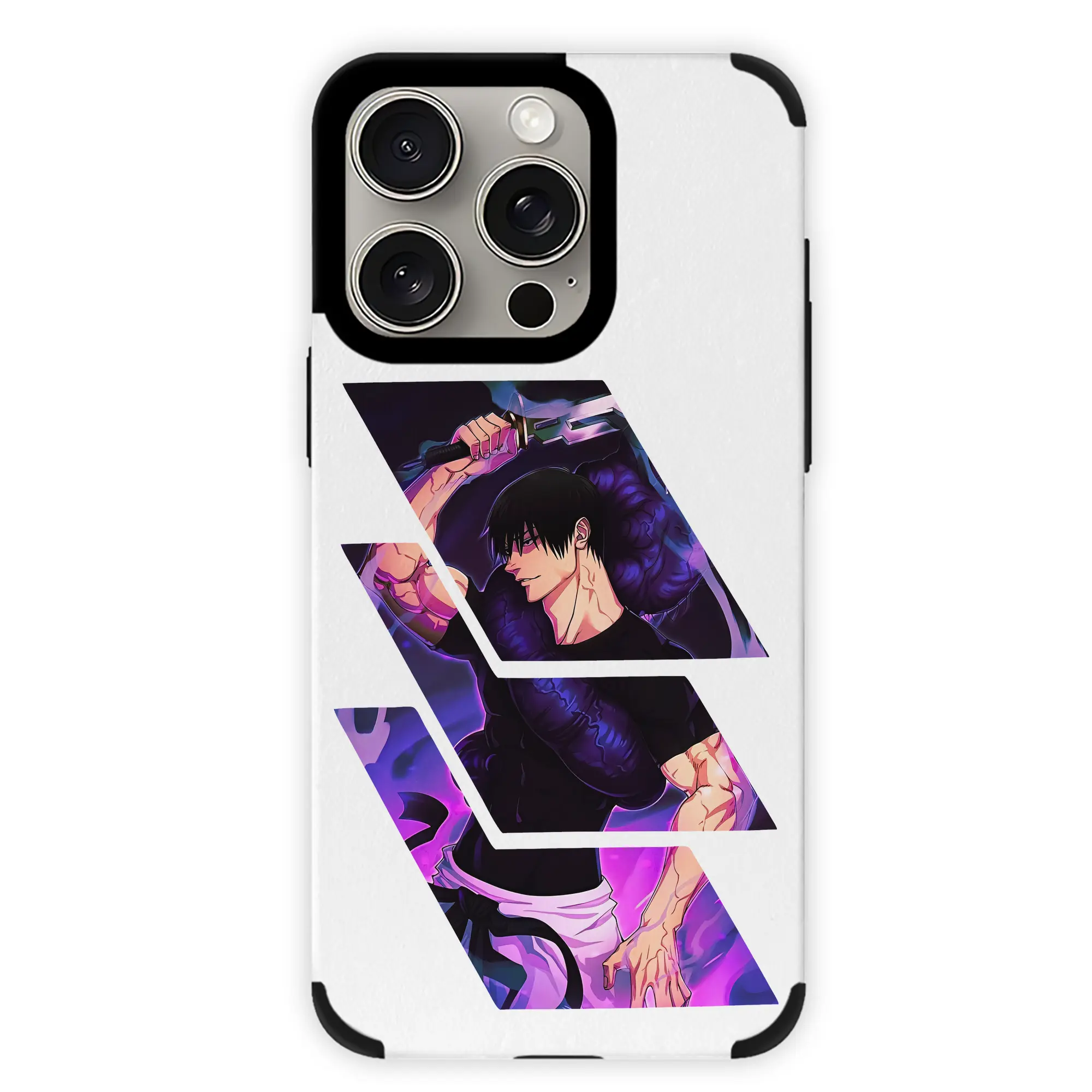 呪術廻戦 グッズ,伏黒 甚爾 - IPhone15ProMax対応 ・ PUレザースマホケース ・ 耐衝撃 ・ 黄変防止 ・ 360度全面保護 ・ 柔らか手触り ・ 3D立体ボタン