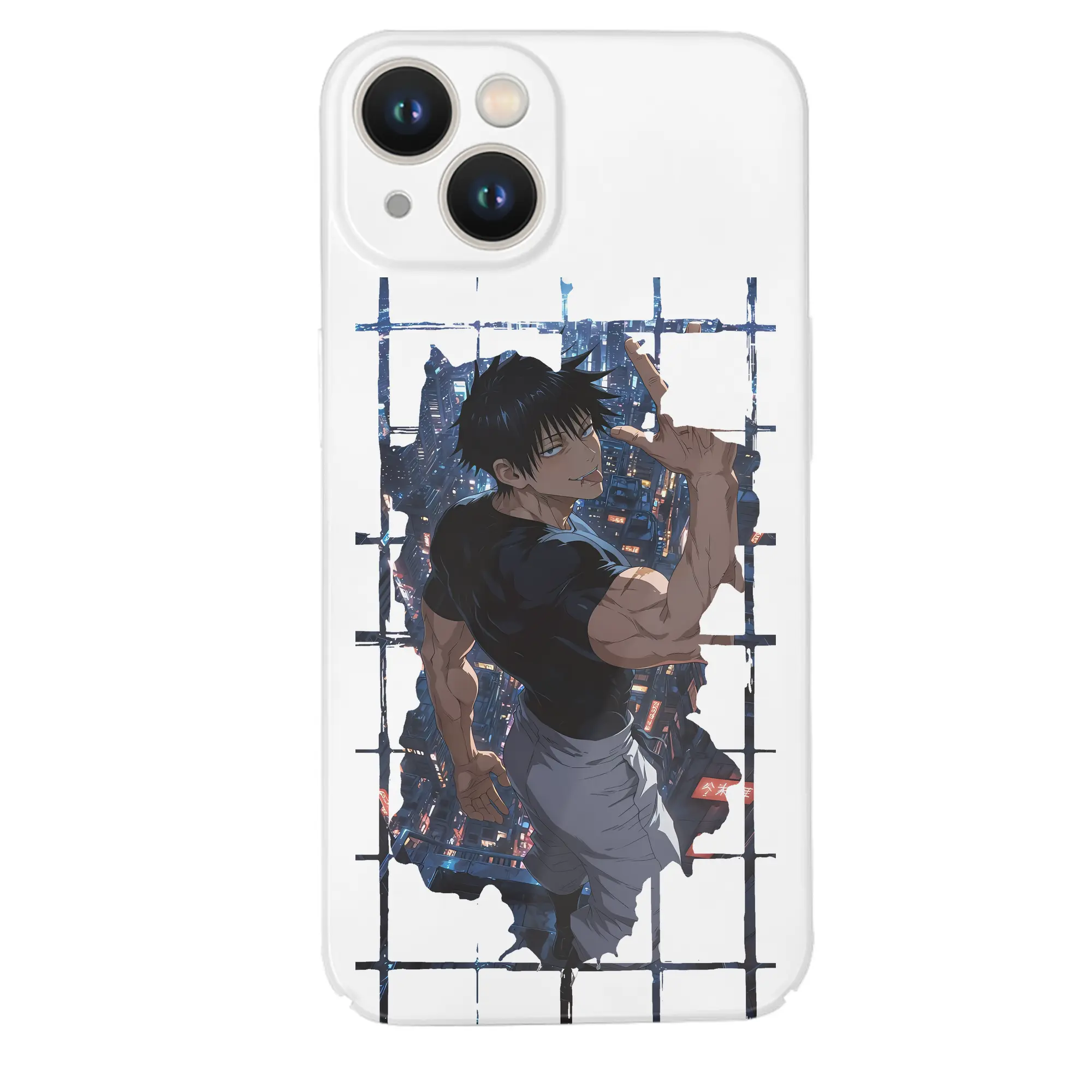 呪術廻戦 グッズ,伏黒 甚爾 - IPhone 14シリーズ対応 ・ ハードケース ・ 衝撃吸収 ・ 360度密着 ・ カメラ保護 ・ 高品質プラスチック ・ 快適操作