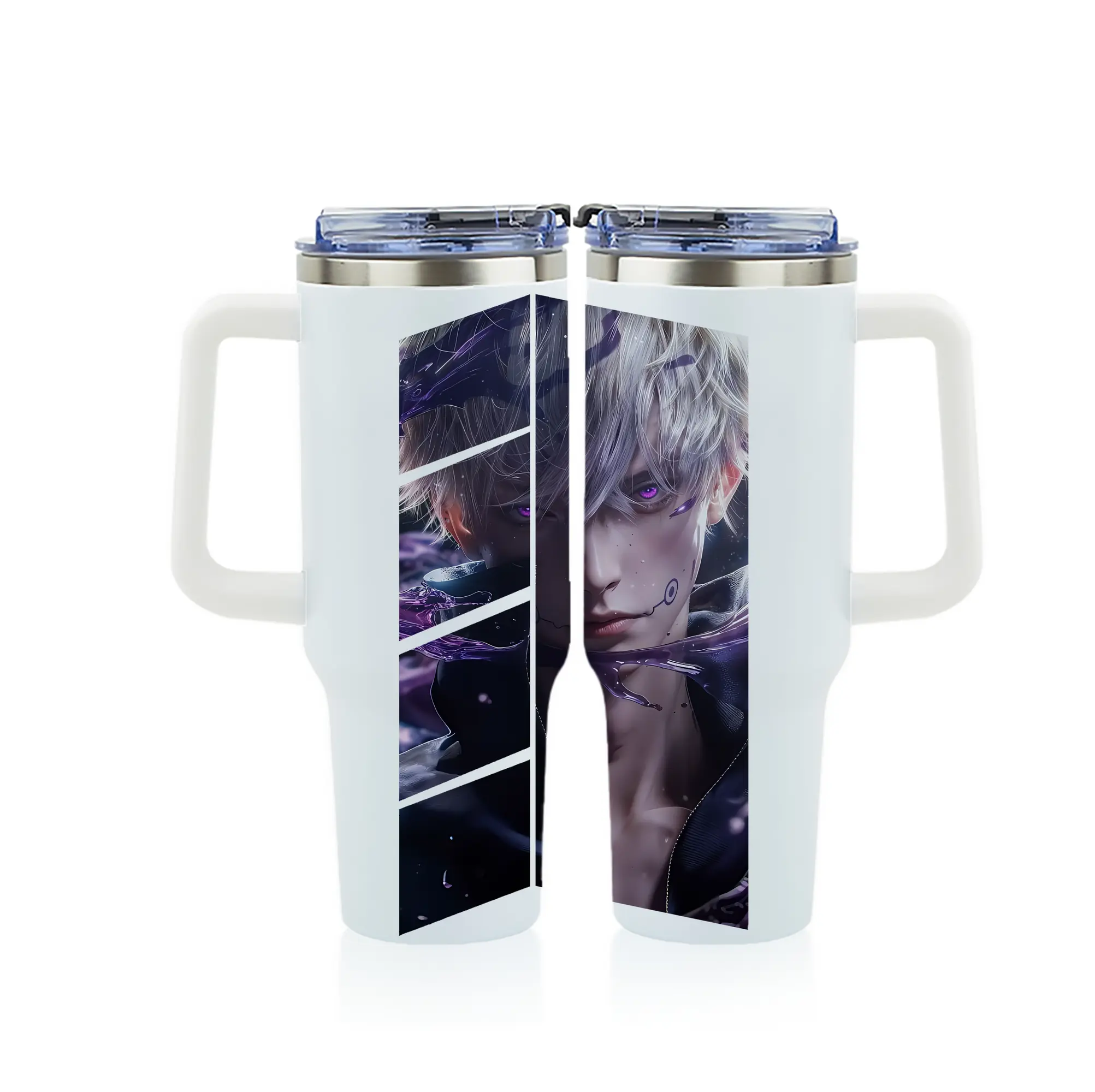 呪術廻戦 グッズ,狗巻 棘 - 1200mL フルプリント車用タンブラー ・ 304ステンレス 内側 ・ 201ステンレス 外側 ・ 保温 保冷 ・ 通勤 ドライブ アウトドア用