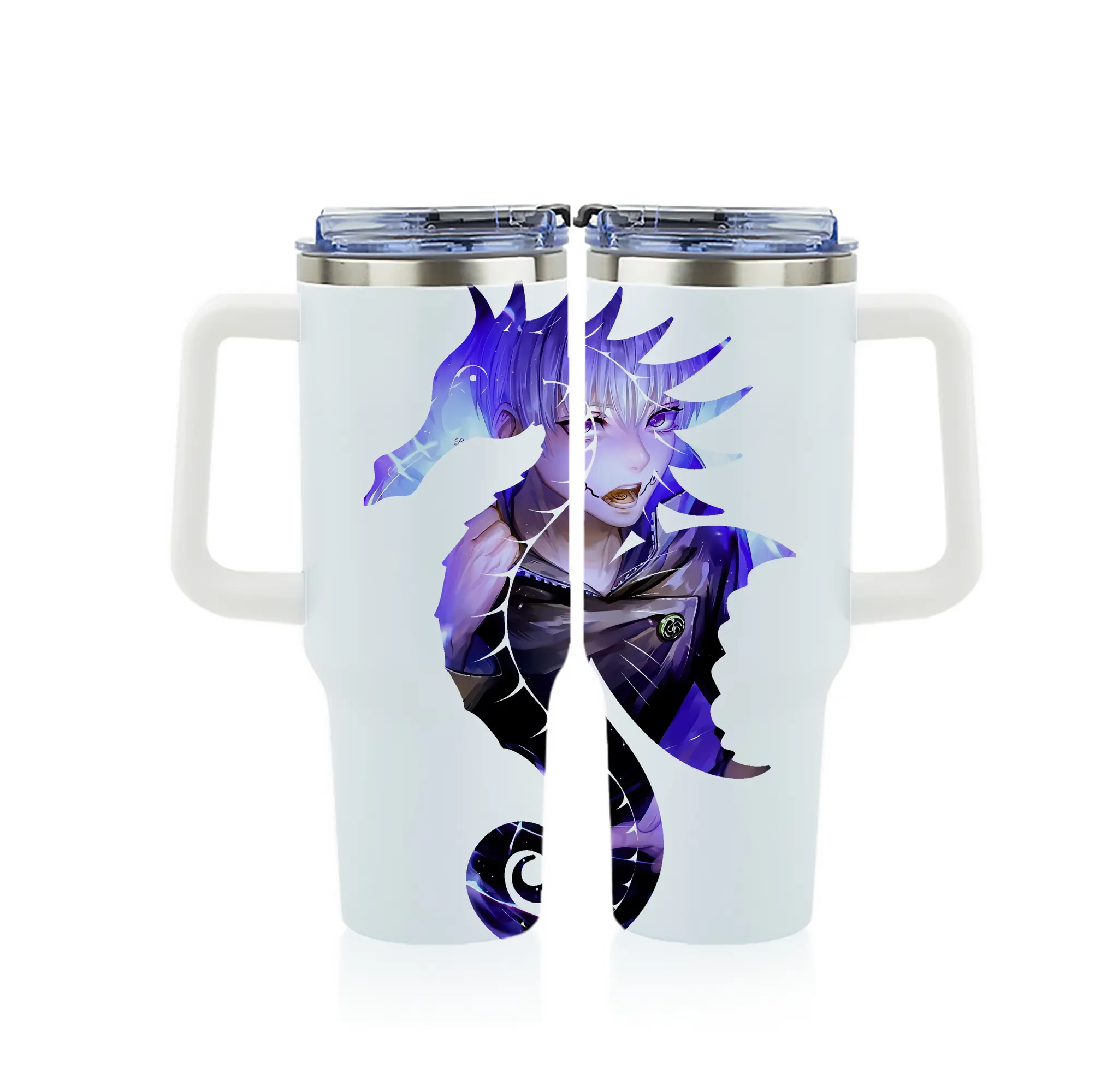 呪術廻戦 グッズ,狗巻 棘 - 1200mL フルプリント車用タンブラー ・ 304ステンレス 内側 ・ 201ステンレス 外側 ・ 保温 保冷 ・ 通勤 ドライブ アウトドア用