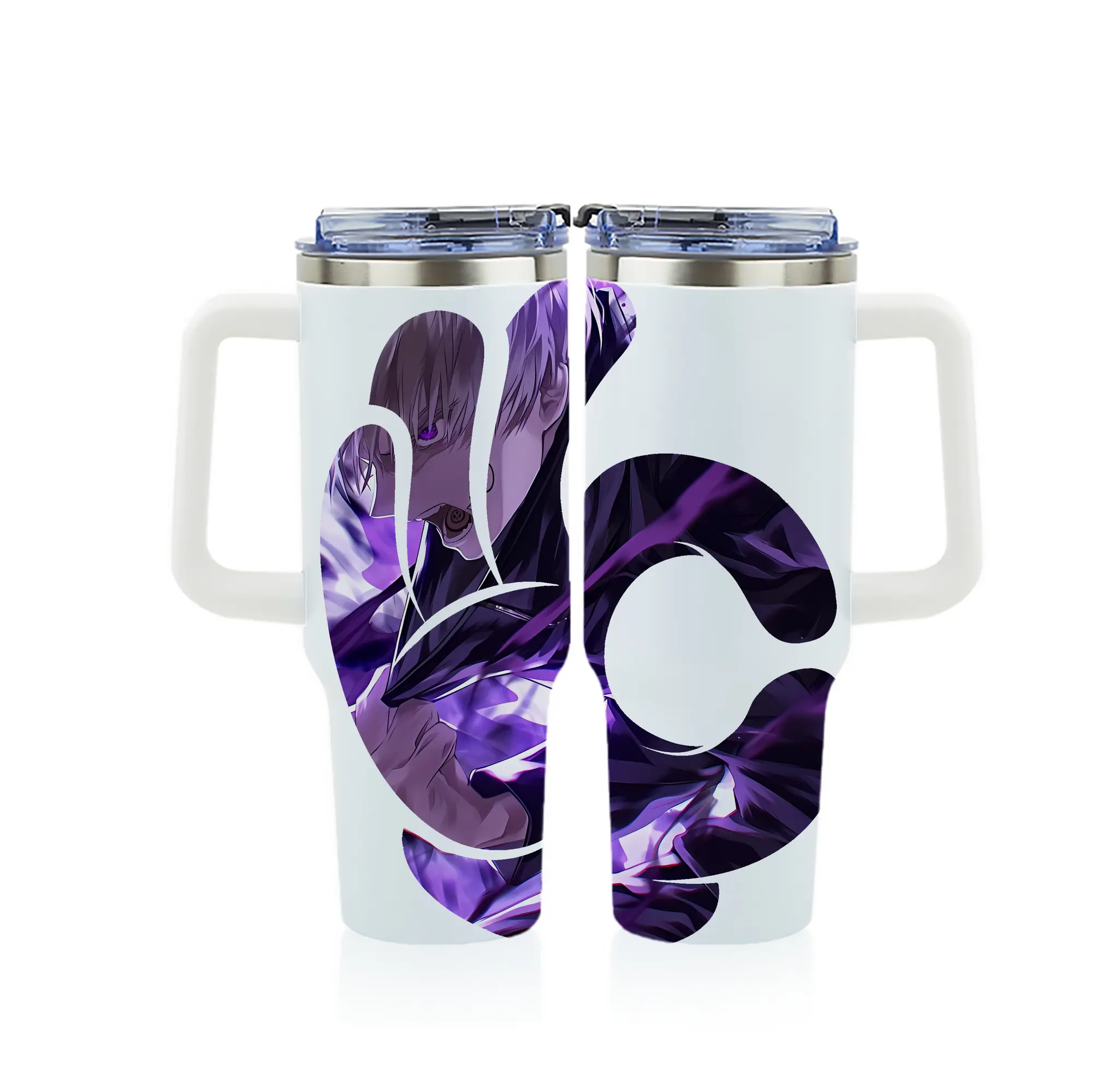 呪術廻戦 グッズ,狗巻 棘 - 1200mL フルプリント車用タンブラー ・ 304ステンレス 内側 ・ 201ステンレス 外側 ・ 保温 保冷 ・ 通勤 ドライブ アウトドア用