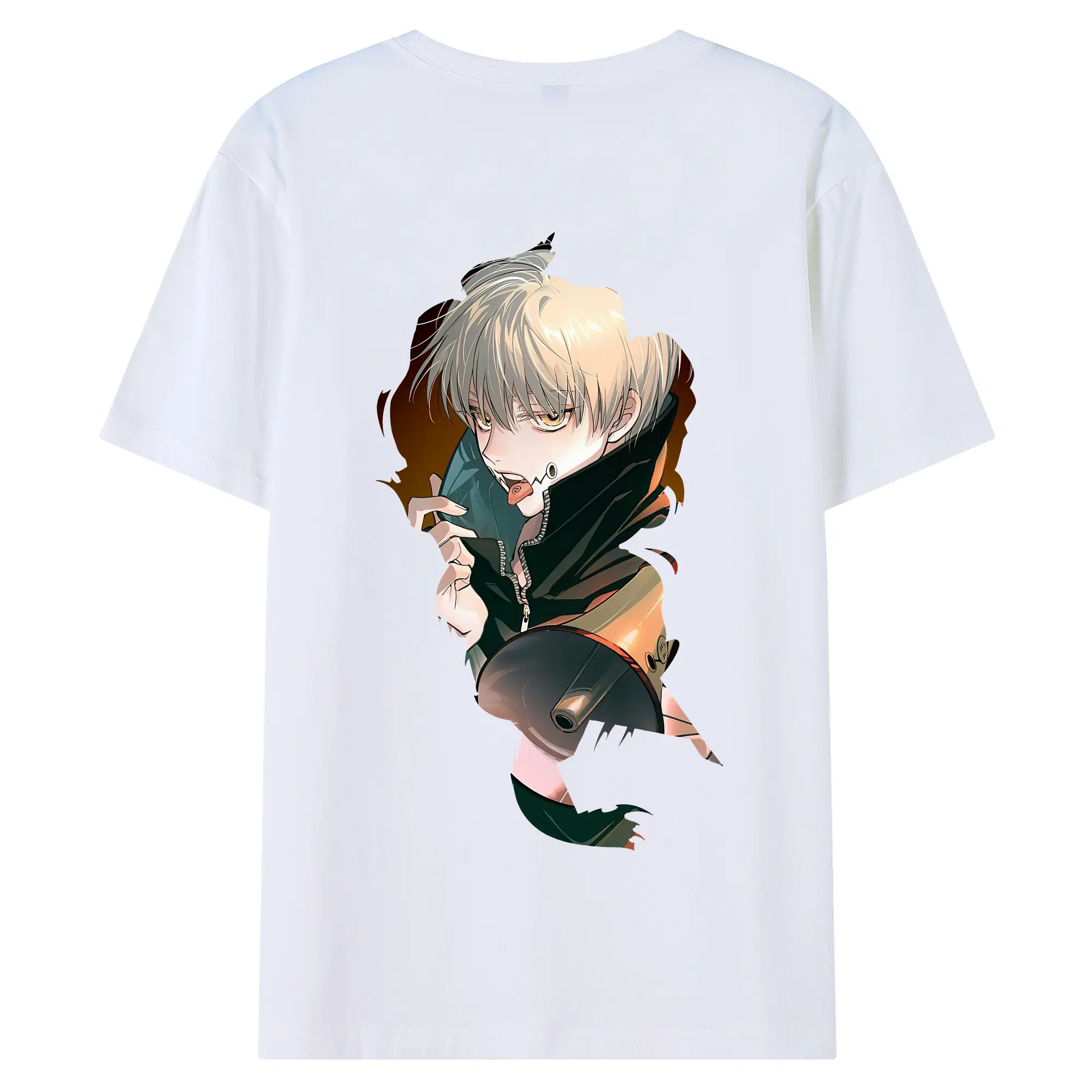 呪術廻戦 グッズ,狗巻 棘 - 綿100％ 半袖Tシャツ ・ バックプリント ・ 快適 通気性 ・ 日常使い 散歩 スポーツ用