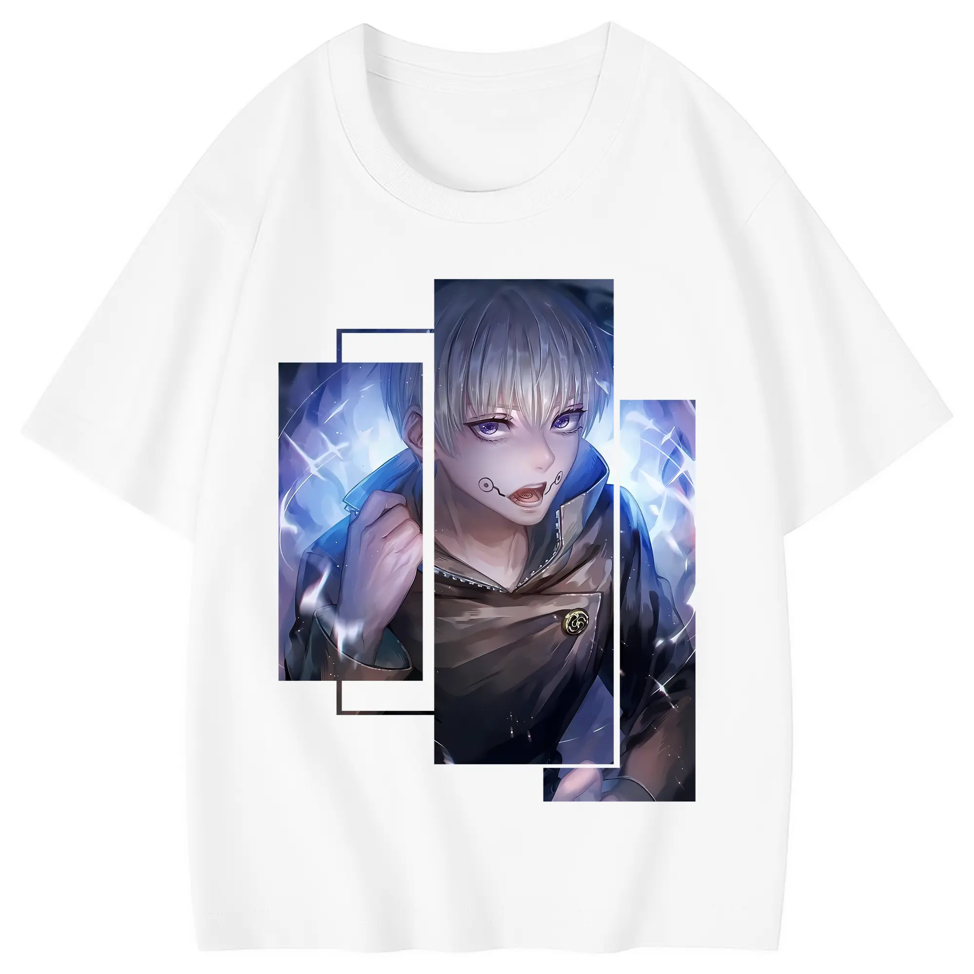 呪術廻戦 グッズ,狗巻 棘 - 綿100％ キッズTシャツ ・ フロントプリント ・ 快適 通気性 ・ スポーツ カジュアル 散歩用