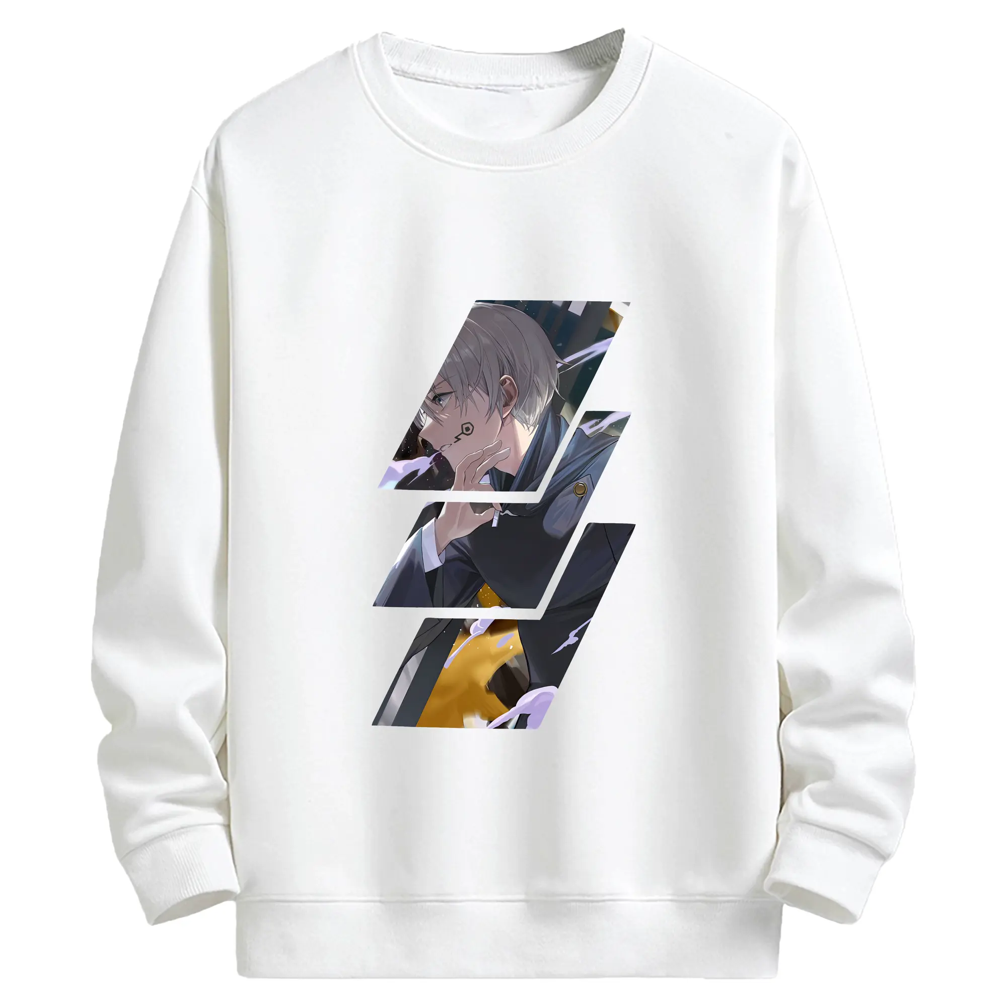 呪術廻戦 グッズ,狗巻 棘 - 高品質 クルーネック スウェット ・ コットン59％ ポリエステル41％ ・ ユニセックス 長袖 トレーナー ・ カジュアル デイリー スポーツ 散歩用