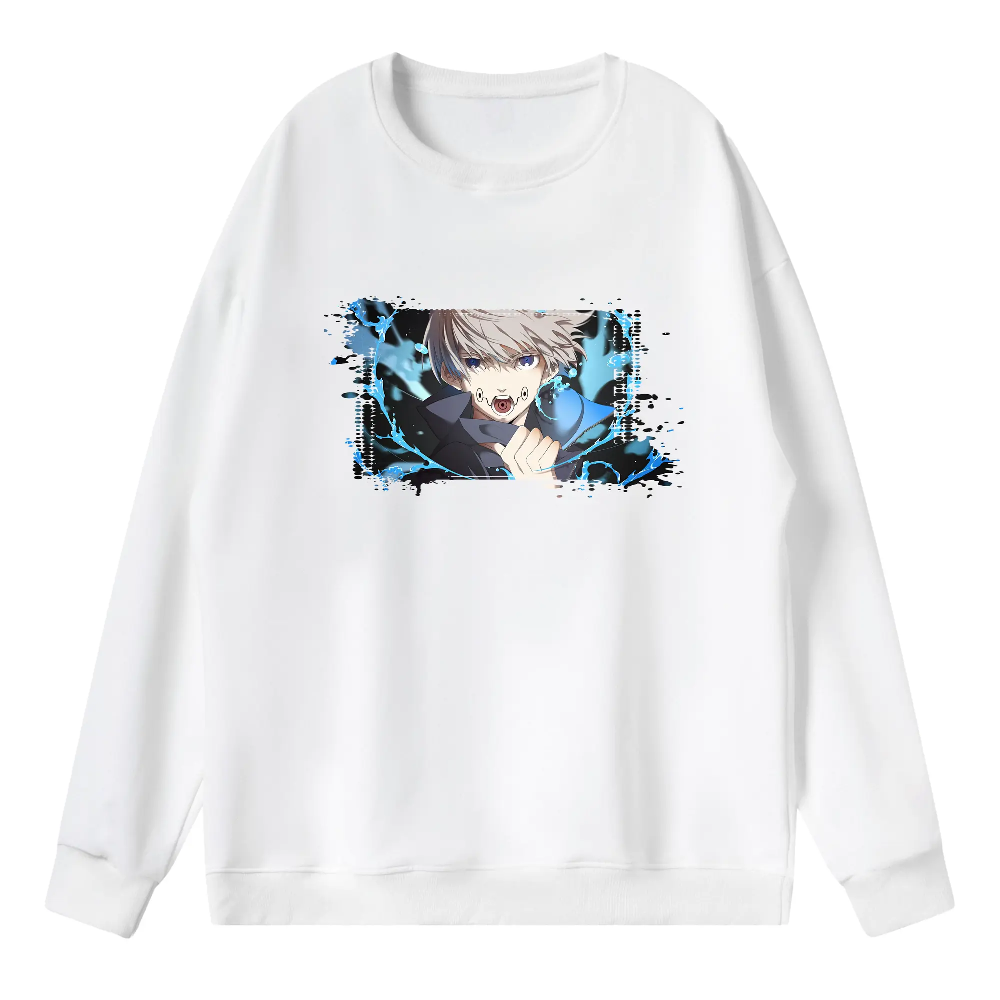 呪術廻戦 グッズ,狗巻 棘 - 薄手 クルーネック スウェット 裏毛260g · ポリエステル 春秋向け カジュアル 男女兼用 · トレーナー デイリー スポーツ 散歩に最適