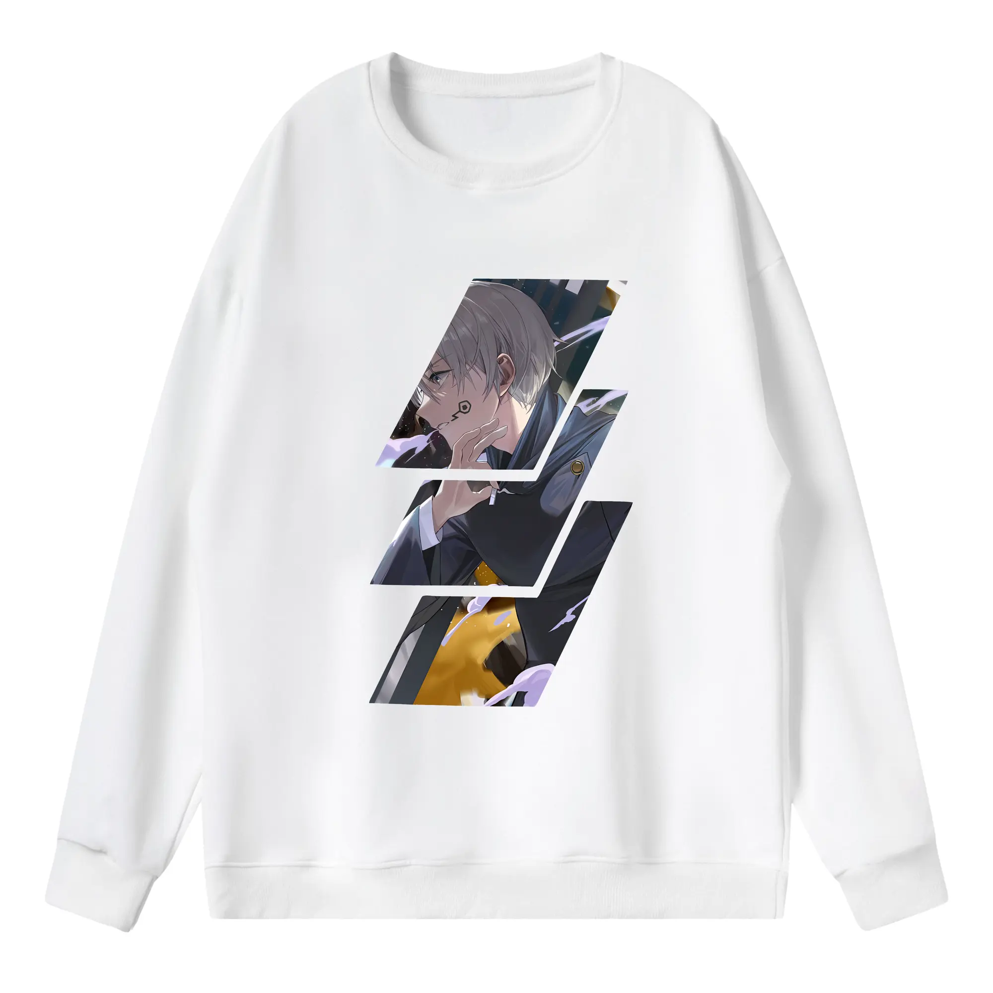 呪術廻戦 グッズ,狗巻 棘 - 薄手 クルーネック スウェット 裏毛260g · ポリエステル 春秋向け カジュアル 男女兼用 · トレーナー デイリー スポーツ 散歩に最適