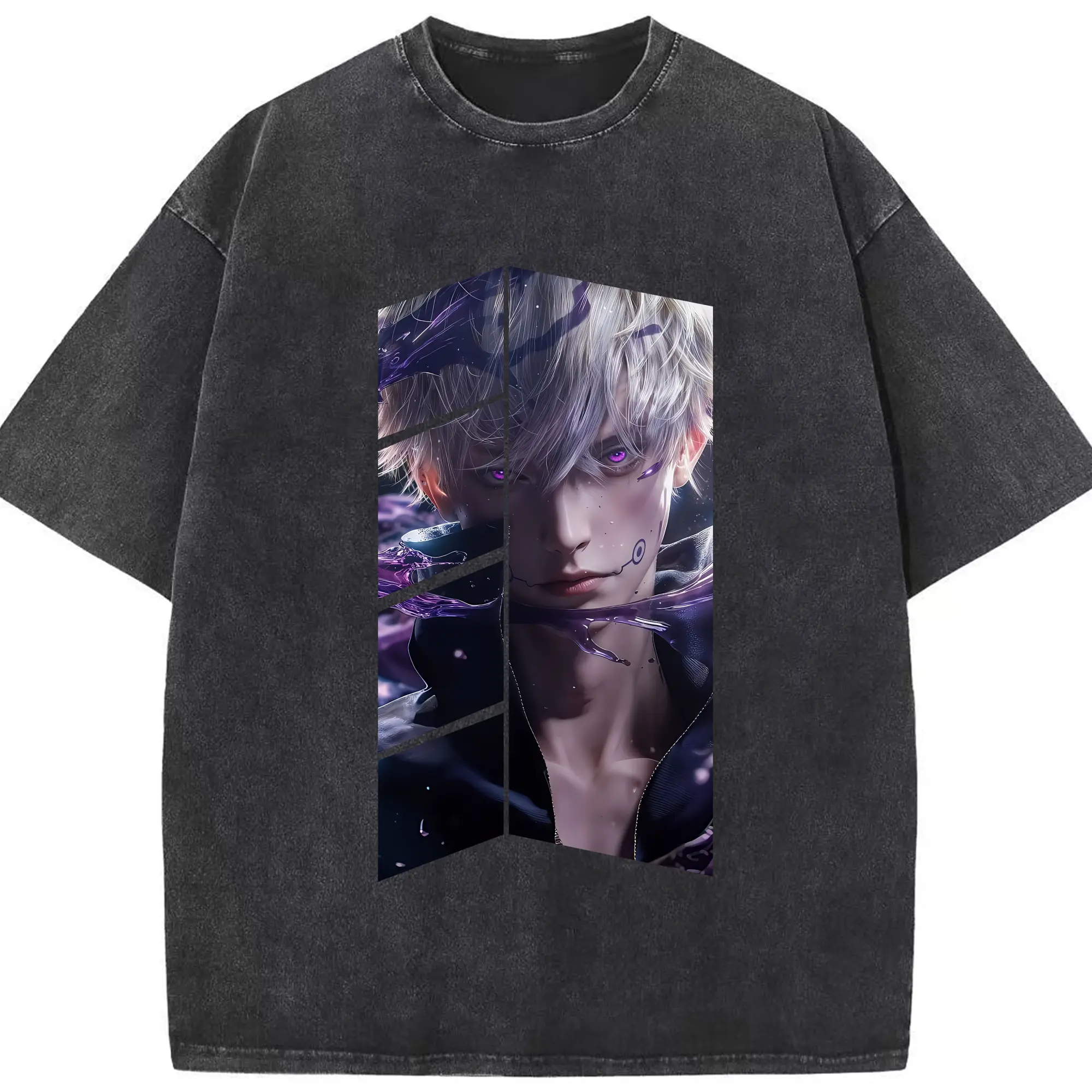 呪術廻戦 グッズ,狗巻 棘 - 綿100％ ヴィンテージ風 半袖Tシャツ ・ フロントプリント ・ 柔らか肌触り ・ 通気性 快適 ・ スポーツ カジュアル 外出用