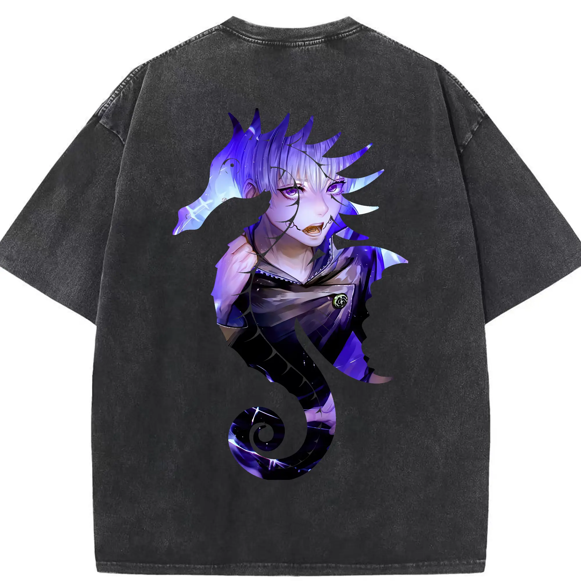 呪術廻戦 グッズ,狗巻 棘 - 綿100％ ヴィンテージ風 半袖Tシャツ ・ 背面プリント ・ 柔らか肌触り ・ 通気性 快適 ・ スポーツ カジュアル 外出用