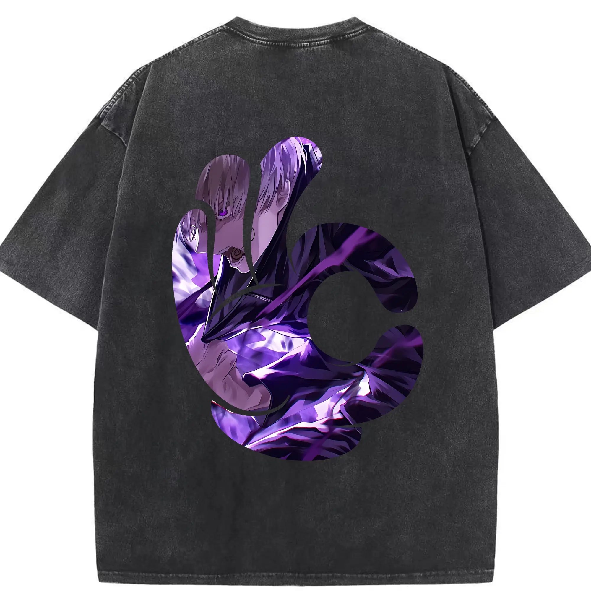 呪術廻戦 グッズ,狗巻 棘 - 綿100％ ヴィンテージ風 半袖Tシャツ ・ 背面プリント ・ 柔らか肌触り ・ 通気性 快適 ・ スポーツ カジュアル 外出用