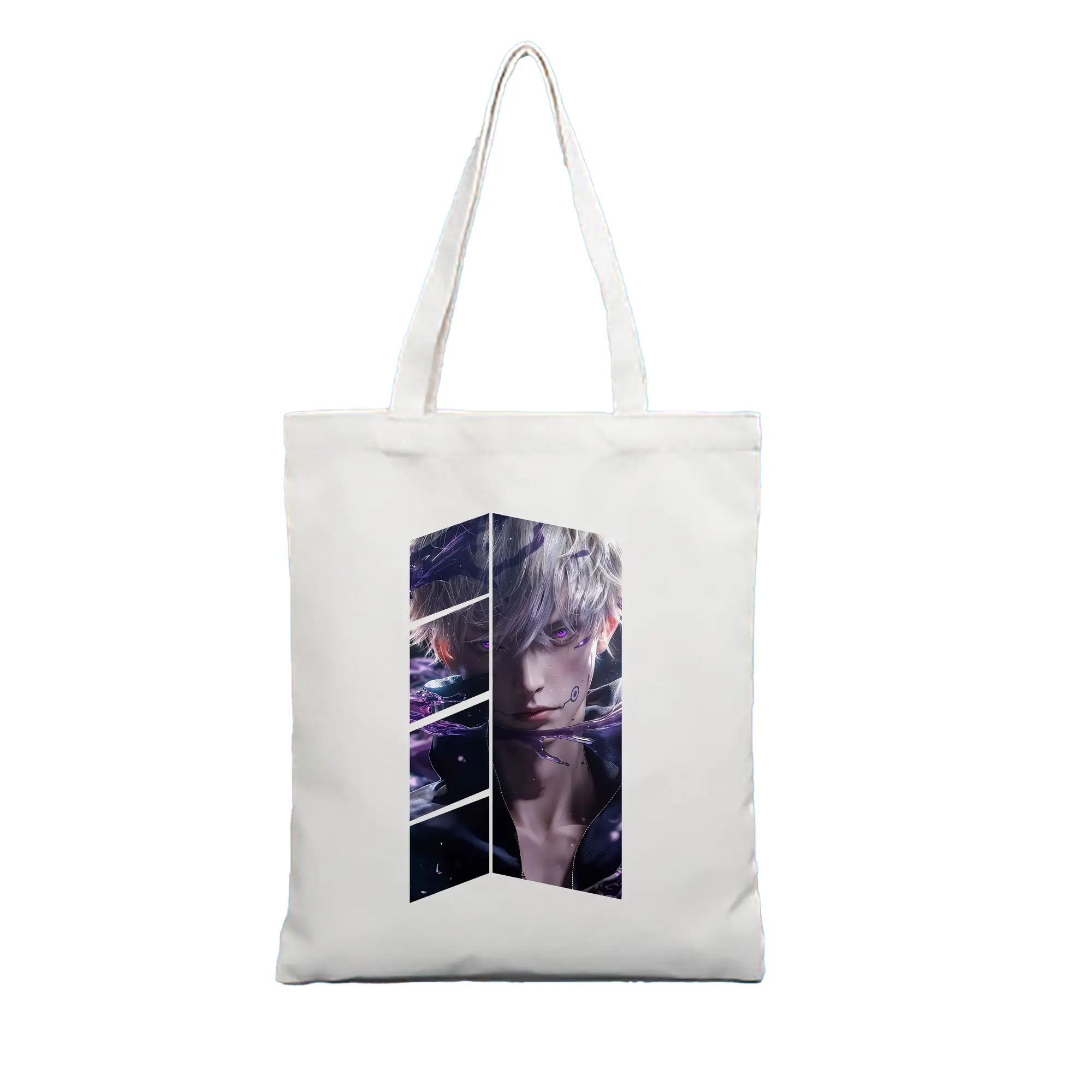 呪術廻戦 グッズ,狗巻 棘 - 縦型キャンバス手提げバッグ（トートバッグ） ・ キャンバス素材 ・ ショッピング用 ・ 軽量 丈夫 お手入れ簡単