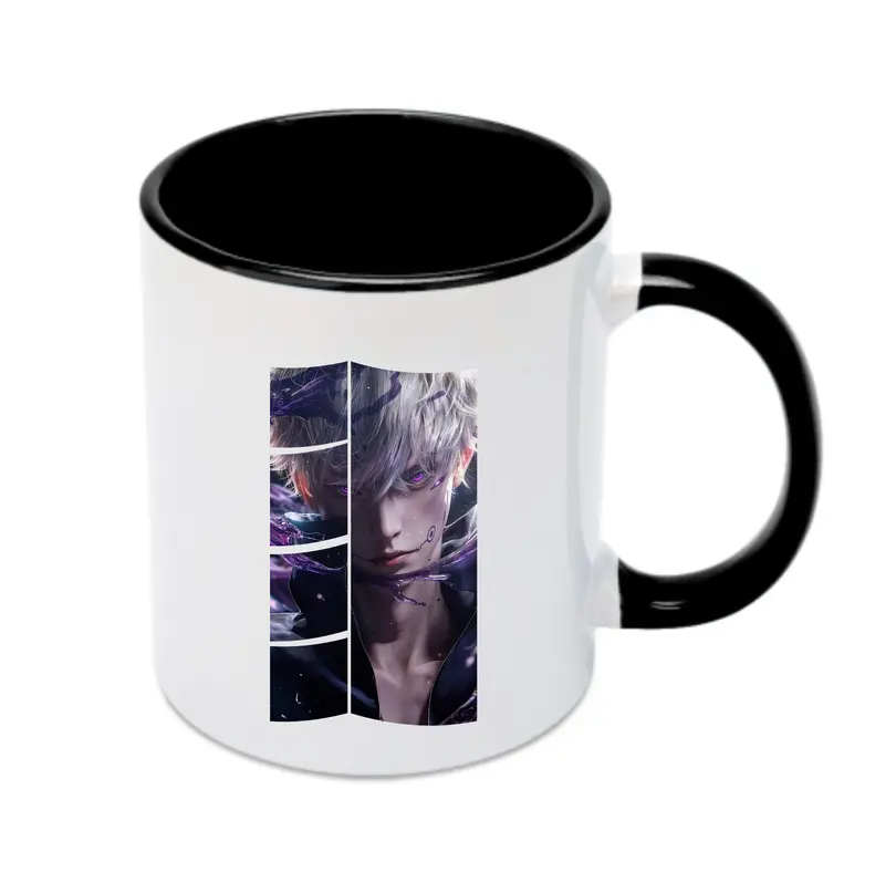 呪術廻戦 グッズ,狗巻 棘 - カラフルマグカップ ・ 陶器 ・ 熱転写プリント ・ 鮮やかデザイン ・ 耐久性 高品質 ・ コーヒー お茶 ギフト用