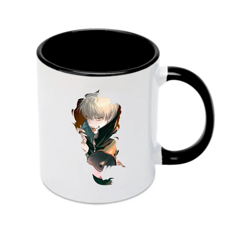 呪術廻戦 グッズ,狗巻 棘 - カラフルマグカップ ・ 陶器 ・ 熱転写プリント ・ 鮮やかデザイン ・ 耐久性 高品質 ・ コーヒー お茶 ギフト用