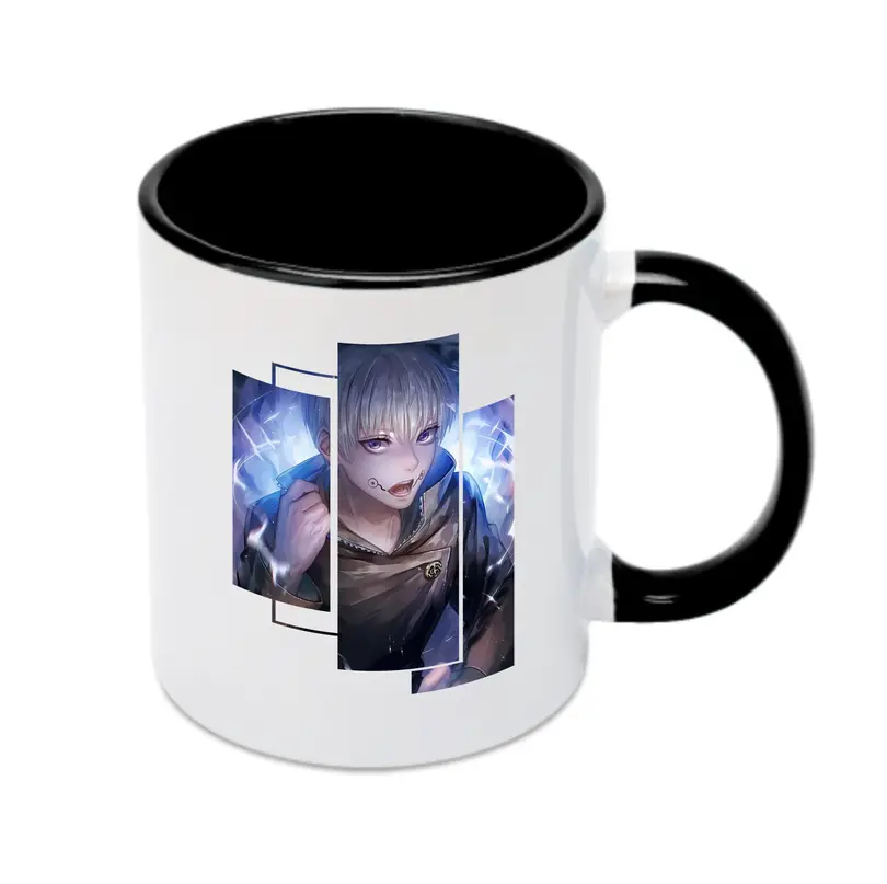 呪術廻戦 グッズ,狗巻 棘 - カラフルマグカップ ・ 陶器 ・ 熱転写プリント ・ 鮮やかデザイン ・ 耐久性 高品質 ・ コーヒー お茶 ギフト用