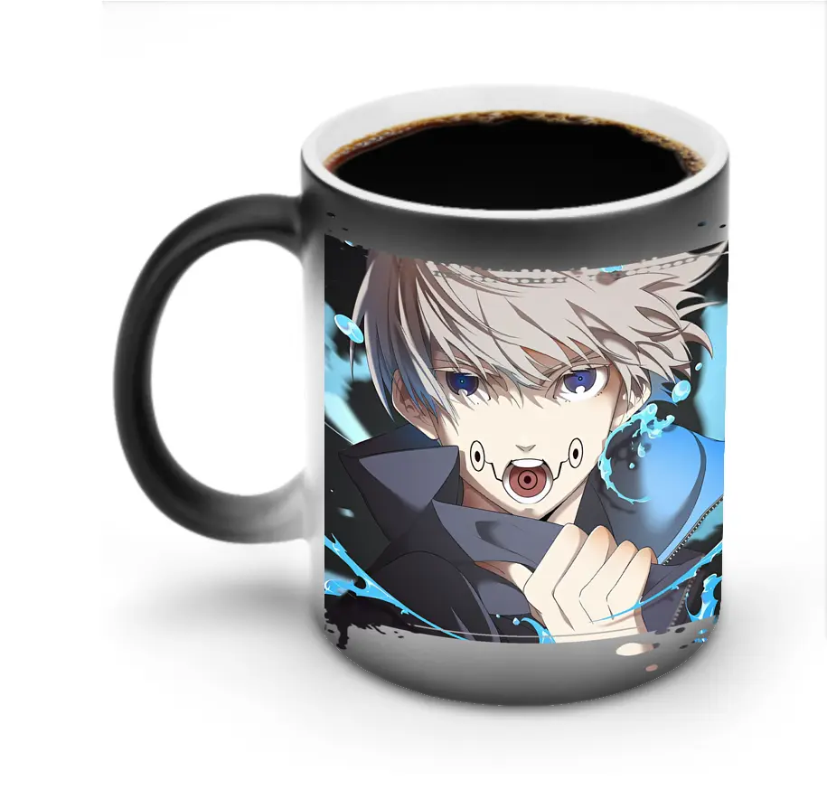 呪術廻戦 グッズ,狗巻 棘 - 変色マグカップ ・ セラミック ・ 熱転写プリント ・ 耐久性 高品質 ・ ギフト・自宅用 コーヒー お茶