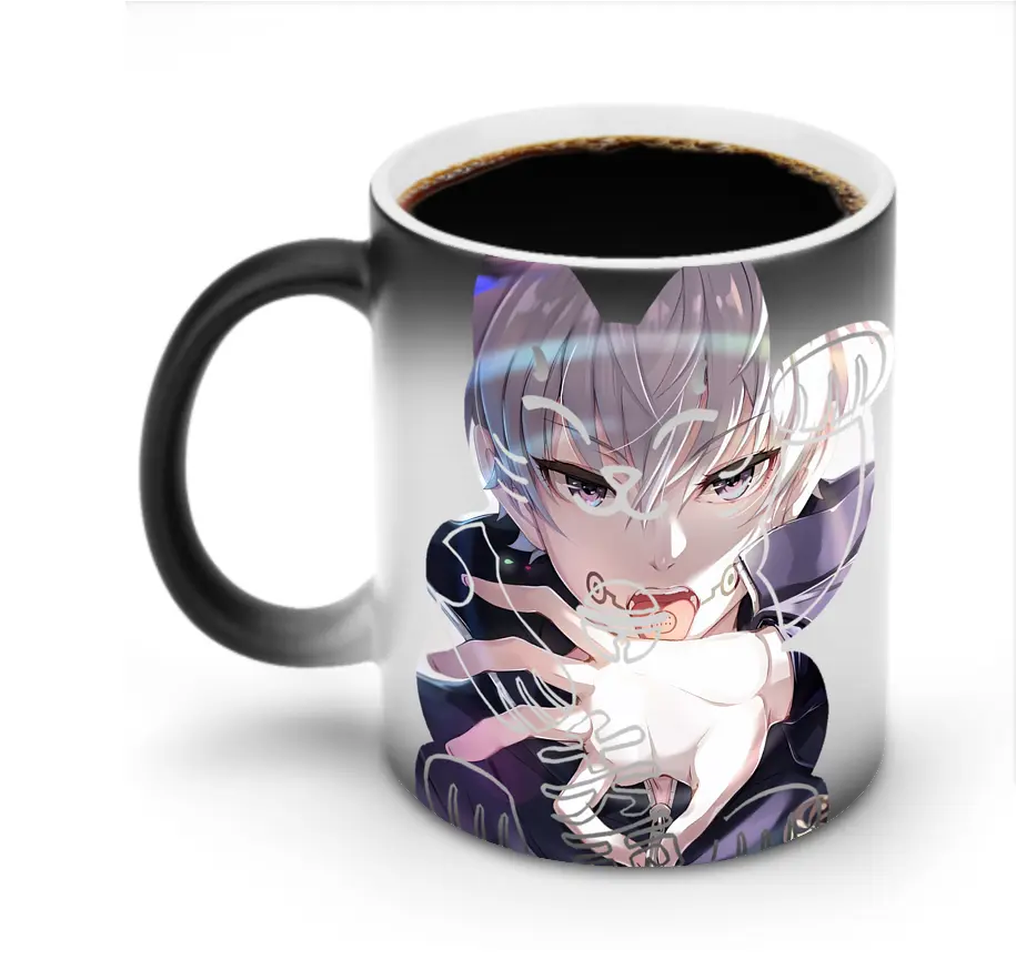 呪術廻戦 グッズ,狗巻 棘 - 変色マグカップ ・ セラミック ・ 熱転写プリント ・ 耐久性 高品質 ・ ギフト・自宅用 コーヒー お茶