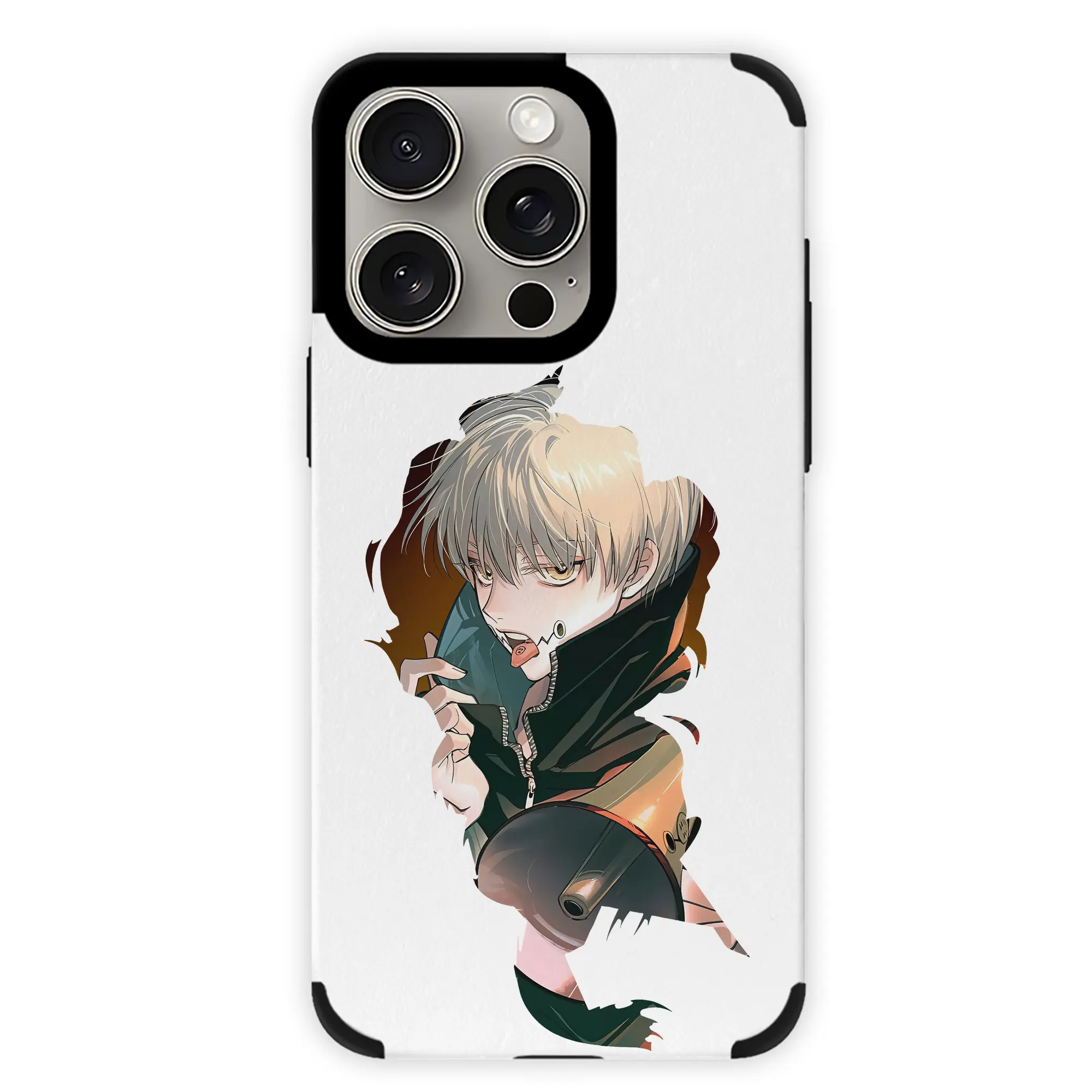 呪術廻戦 グッズ,狗巻 棘 - IPhone15ProMax対応 ・ PUレザースマホケース ・ 耐衝撃 ・ 黄変防止 ・ 360度全面保護 ・ 柔らか手触り ・ 3D立体ボタン