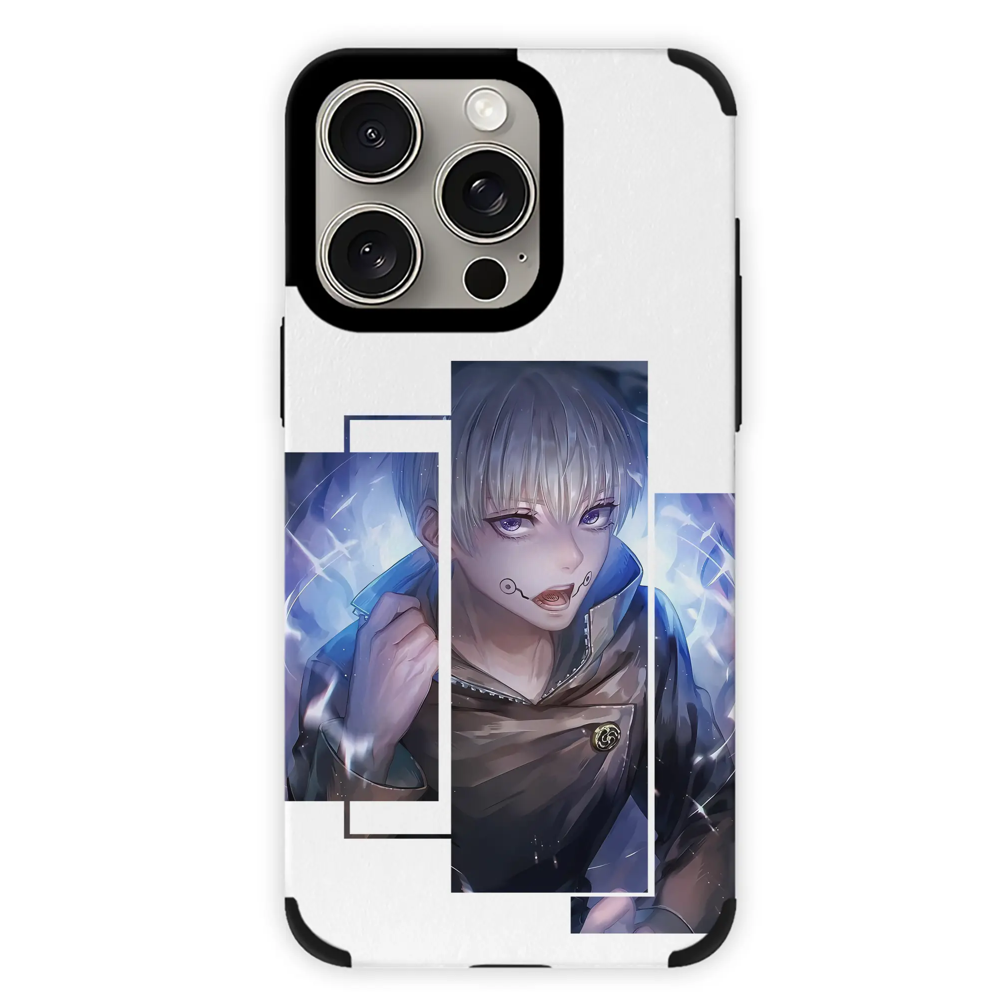 呪術廻戦 グッズ,狗巻 棘 - IPhone15ProMax対応 ・ PUレザースマホケース ・ 耐衝撃 ・ 黄変防止 ・ 360度全面保護 ・ 柔らか手触り ・ 3D立体ボタン