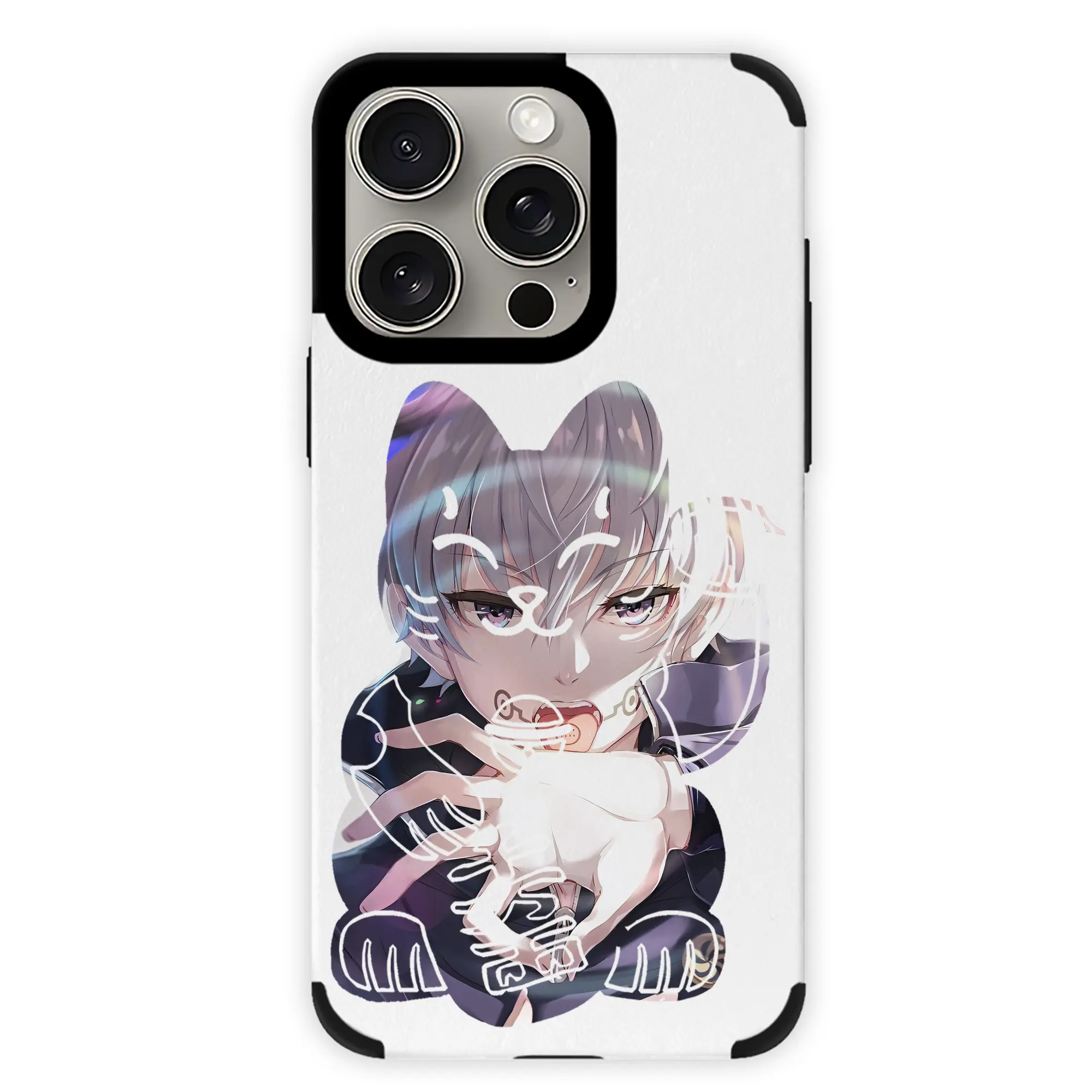 呪術廻戦 グッズ,狗巻 棘 - IPhone15ProMax対応 ・ PUレザースマホケース ・ 耐衝撃 ・ 黄変防止 ・ 360度全面保護 ・ 柔らか手触り ・ 3D立体ボタン