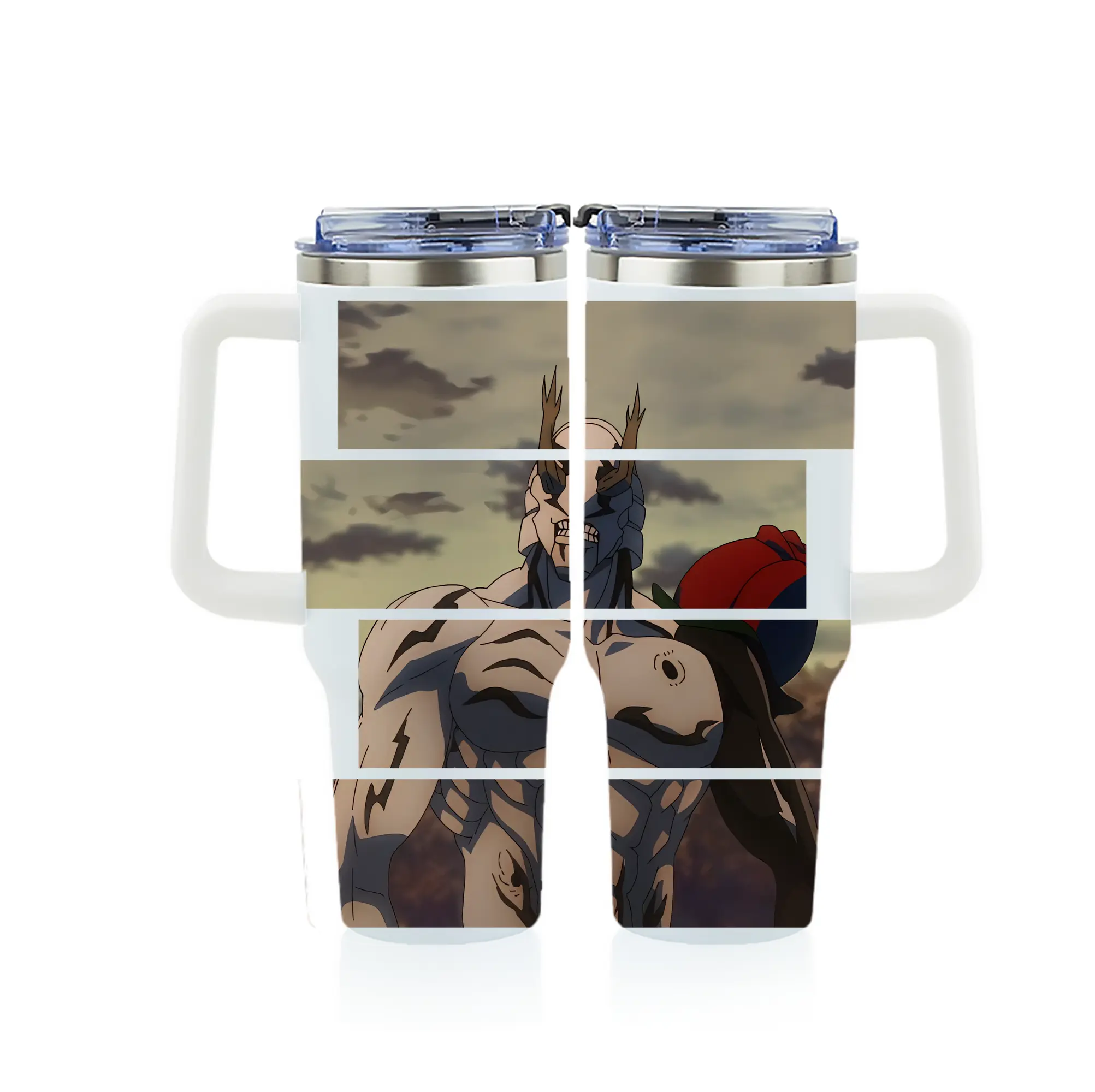 呪術廻戦 グッズ,花御 - 1200mL フルプリント車用タンブラー ・ 304ステンレス 内側 ・ 201ステンレス 外側 ・ 保温 保冷 ・ 通勤 ドライブ アウトドア用