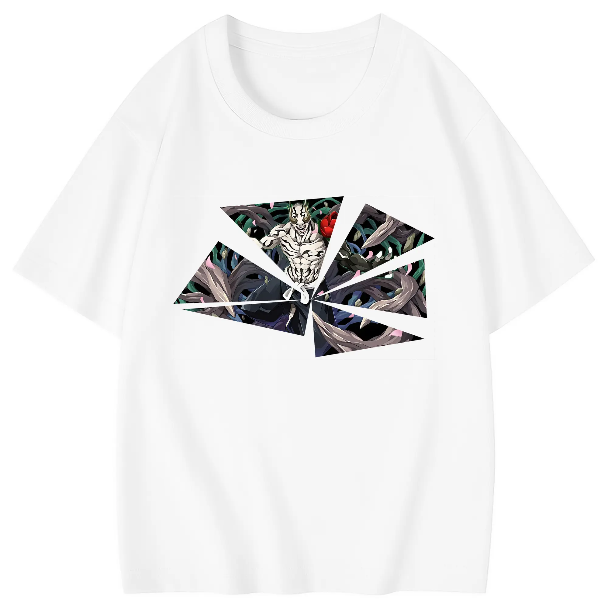 呪術廻戦 グッズ,花御 - 綿100％ キッズTシャツ ・ フロントプリント ・ 快適 通気性 ・ スポーツ カジュアル 散歩用