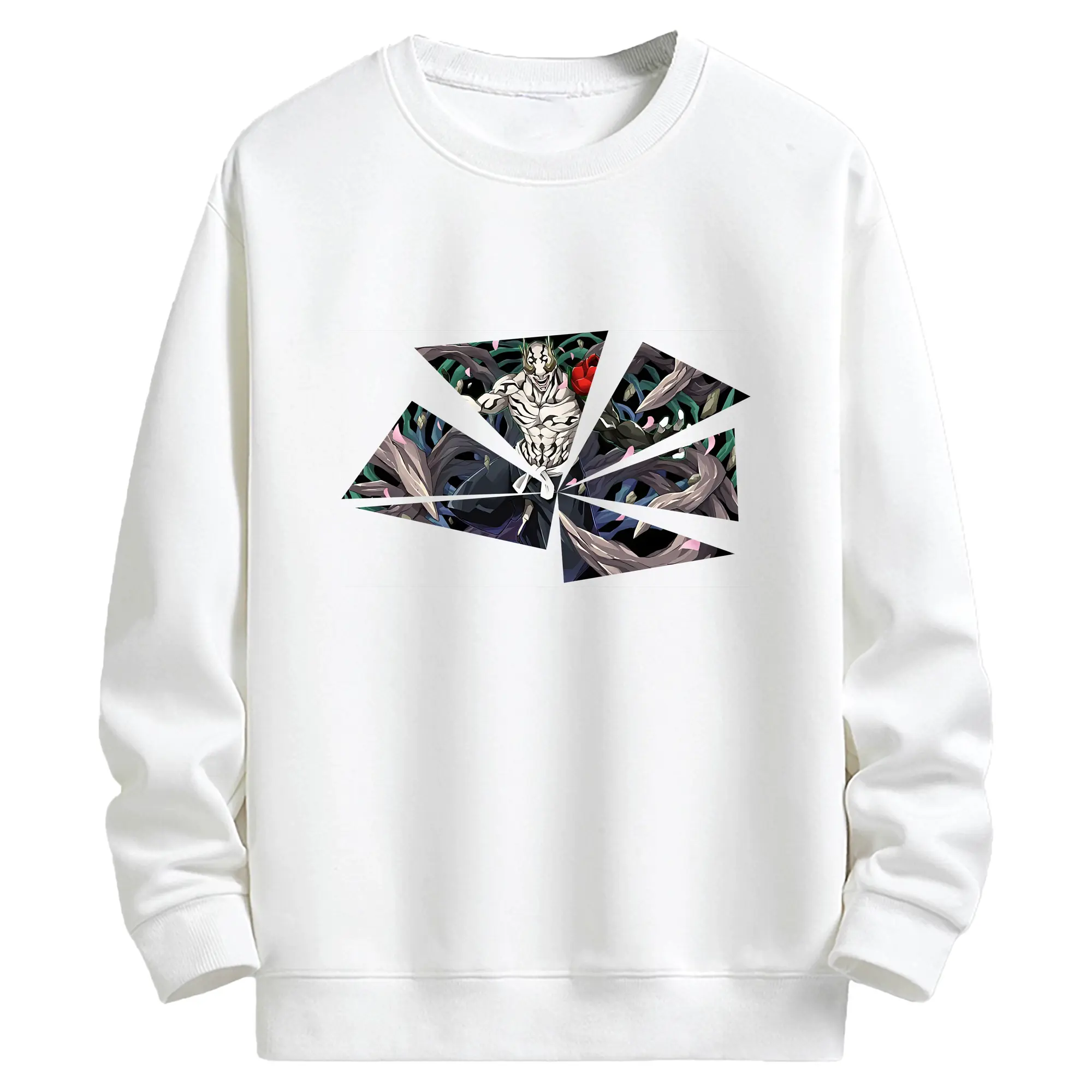 呪術廻戦 グッズ,花御 - 高品質 クルーネック スウェット ・ コットン59％ ポリエステル41％ ・ ユニセックス 長袖 トレーナー ・ カジュアル デイリー スポーツ 散歩用
