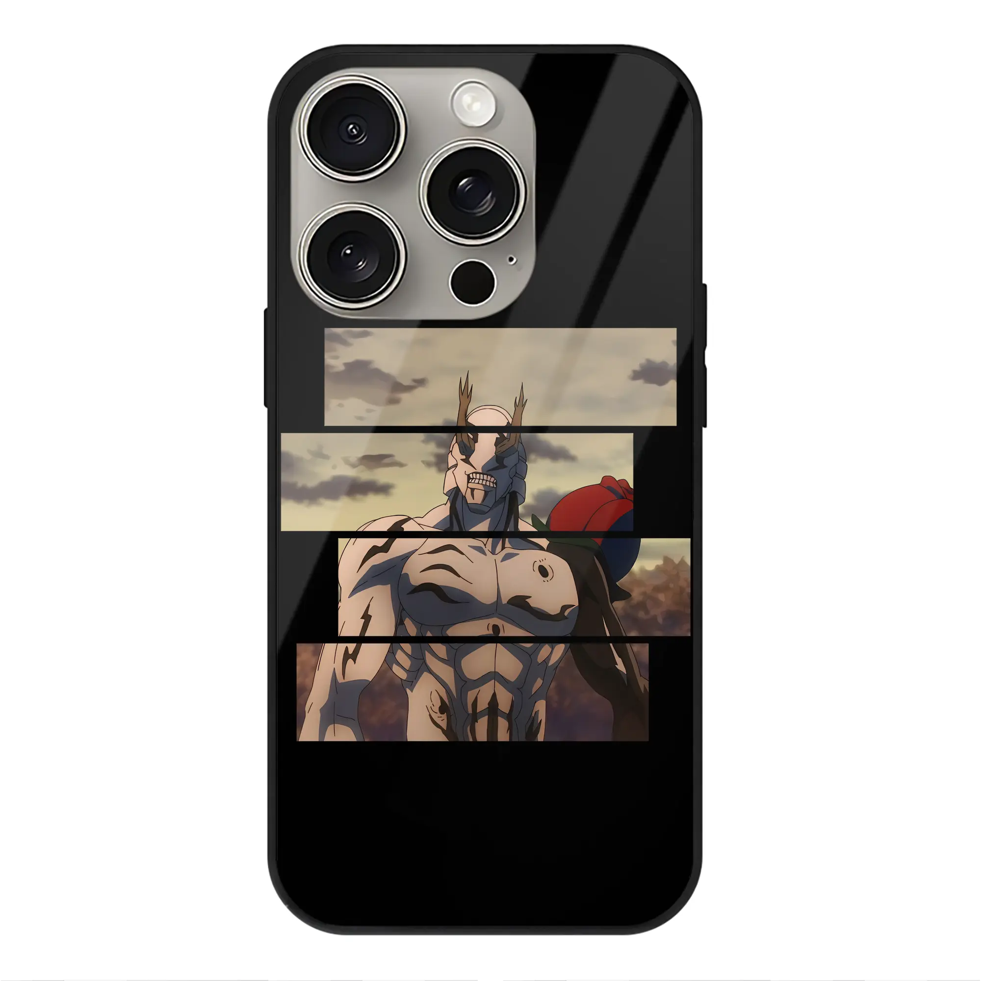 呪術廻戦 グッズ,花御 - IPhone15Pro対応 ・ スマホケース ・ 背面ガラス ・ TPU+強化ガラス ・ 耐衝撃 ・ 黄変防止 ・ ワイヤレス充電対応 ・ 3D立体ボタン