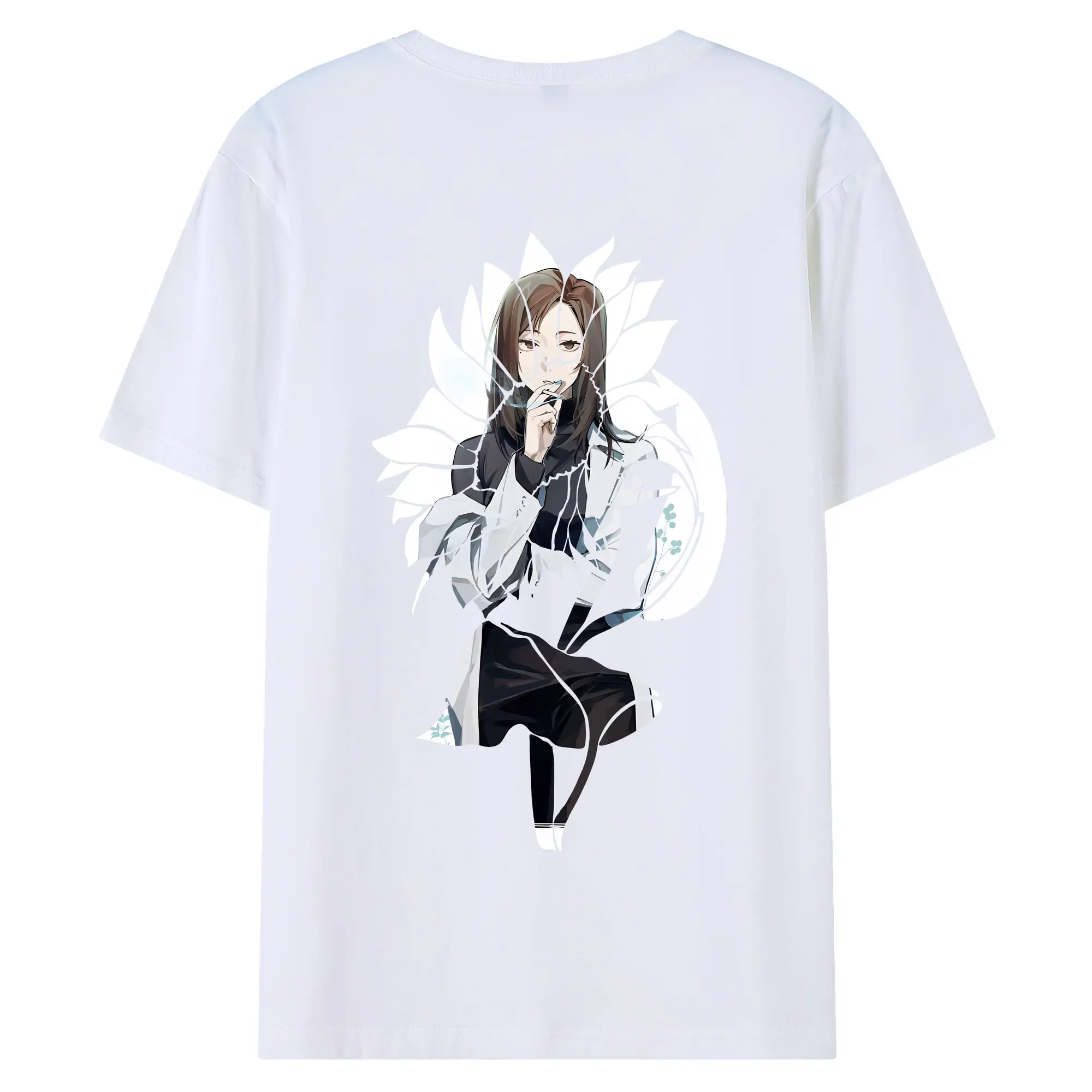 呪術廻戦 グッズ,家入 硝子 - 綿100％ 半袖Tシャツ ・ バックプリント ・ 快適 通気性 ・ 日常使い 散歩 スポーツ用