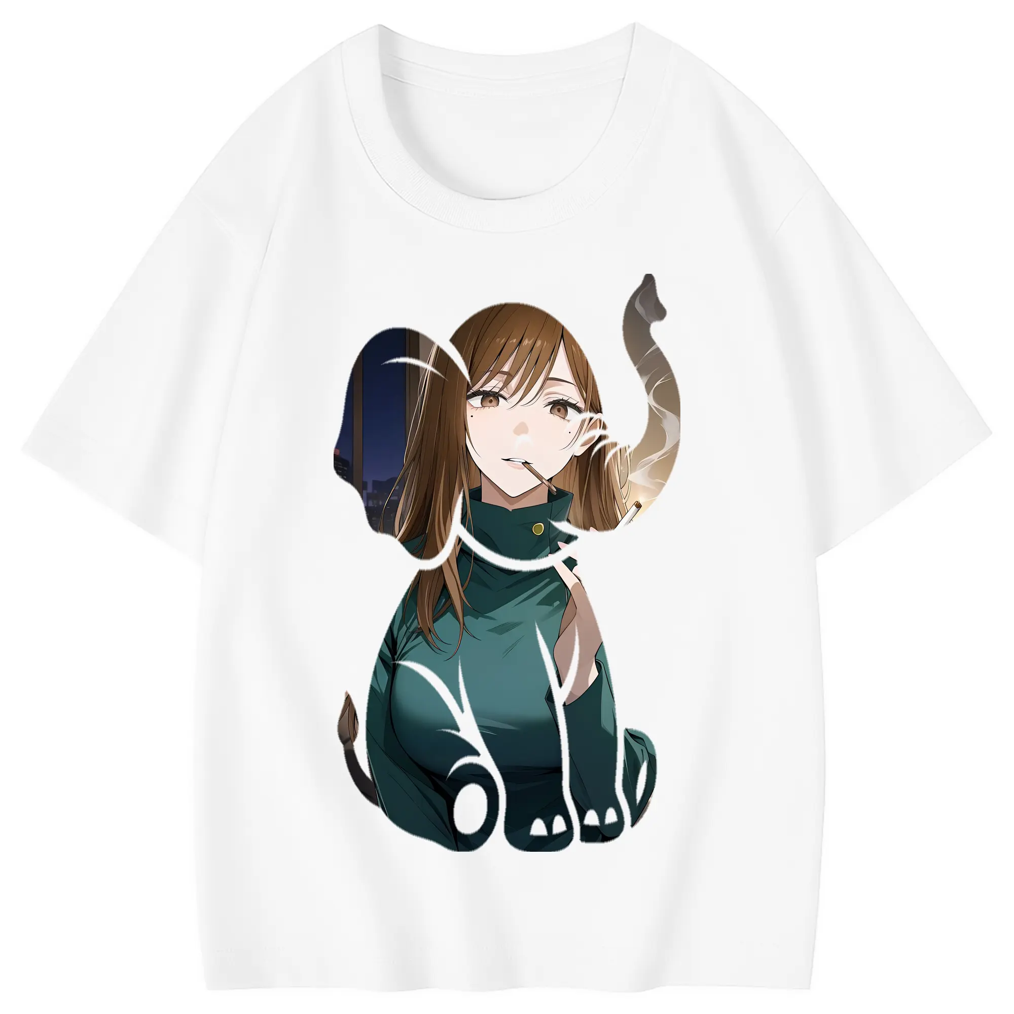 呪術廻戦 グッズ,家入 硝子 - 綿100％ キッズTシャツ ・ フロントプリント ・ 快適 通気性 ・ スポーツ カジュアル 散歩用