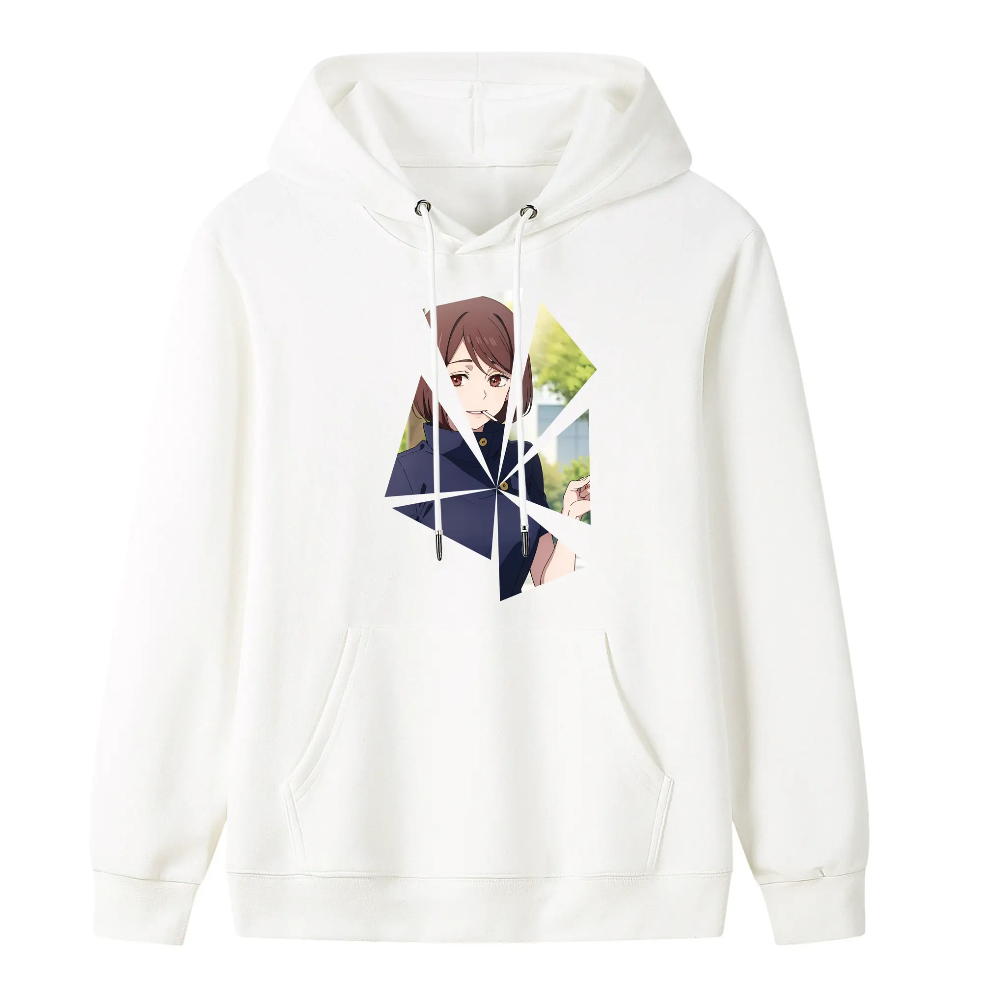 呪術廻戦 グッズ,家入 硝子 - キッズ フード付きパーカー ・ フロントプリント ・ ポリエステル100％ ・ 快適 通学 スポーツ 日常使い お散歩用