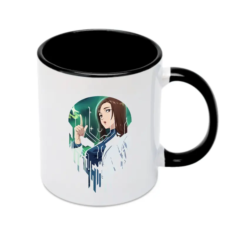 呪術廻戦 グッズ,家入 硝子 - カラフルマグカップ ・ 陶器 ・ 熱転写プリント ・ 鮮やかデザイン ・ 耐久性 高品質 ・ コーヒー お茶 ギフト用