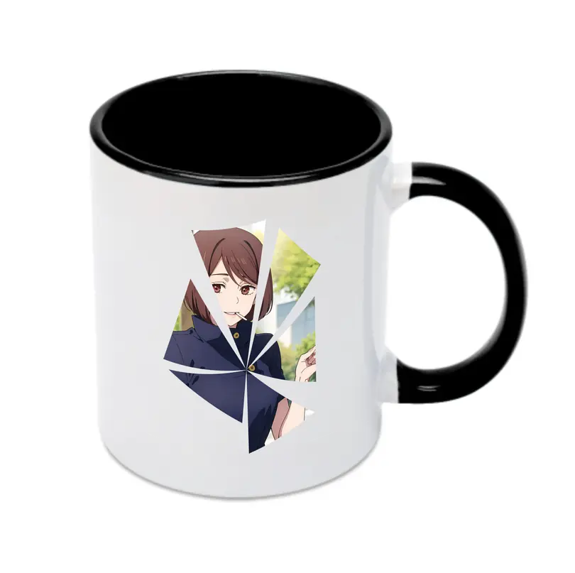 呪術廻戦 グッズ,家入 硝子 - カラフルマグカップ ・ 陶器 ・ 熱転写プリント ・ 鮮やかデザイン ・ 耐久性 高品質 ・ コーヒー お茶 ギフト用