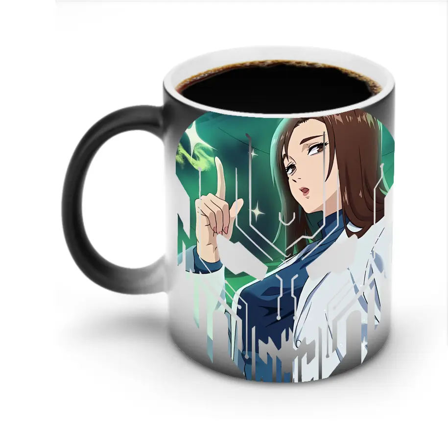 呪術廻戦 グッズ,家入 硝子 - 変色マグカップ ・ セラミック ・ 熱転写プリント ・ 耐久性 高品質 ・ ギフト・自宅用 コーヒー お茶