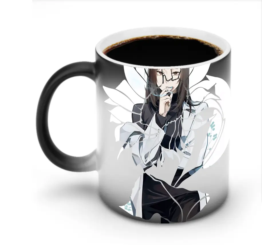 呪術廻戦 グッズ,家入 硝子 - 変色マグカップ ・ セラミック ・ 熱転写プリント ・ 耐久性 高品質 ・ ギフト・自宅用 コーヒー お茶