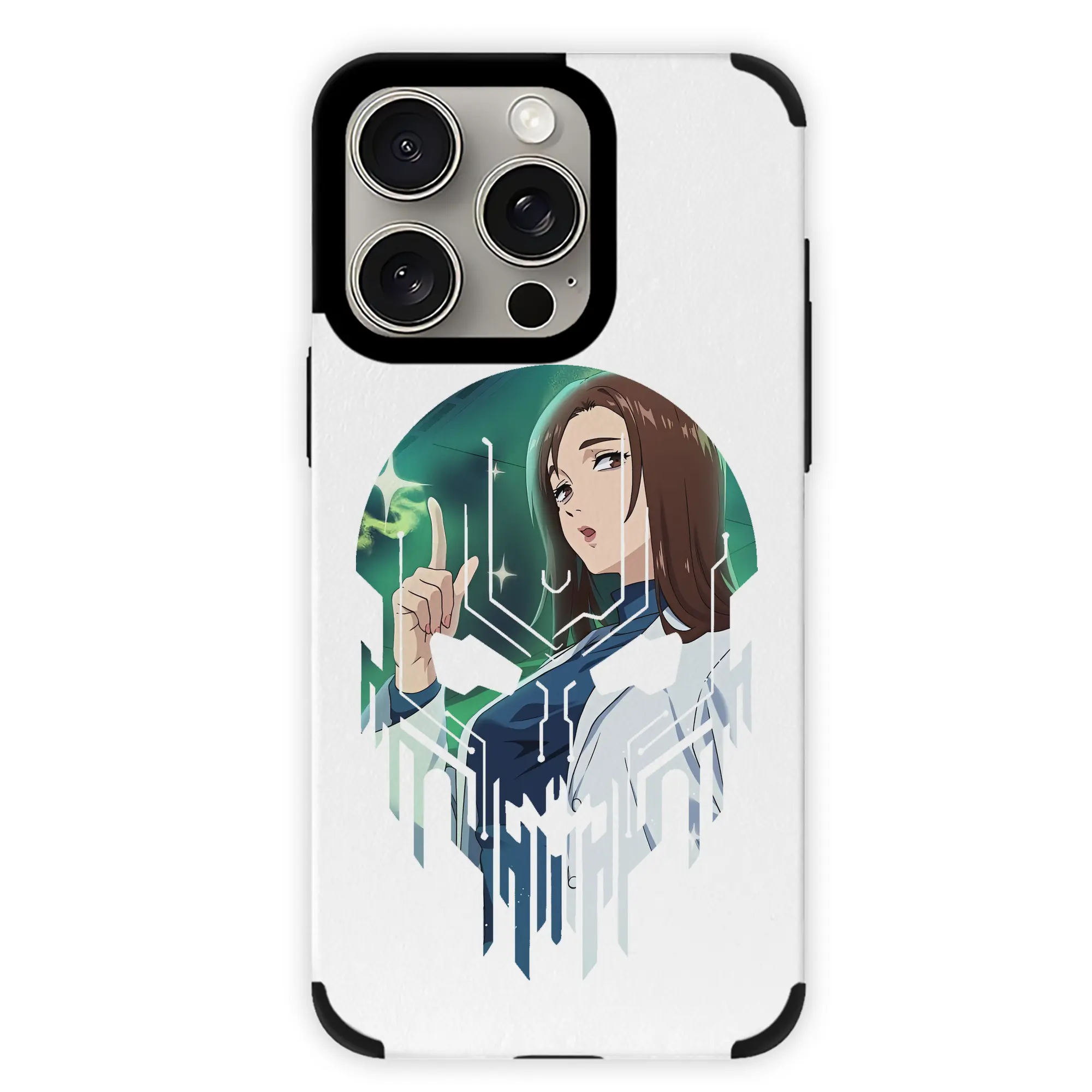 呪術廻戦 グッズ,家入 硝子 - IPhone15ProMax対応 ・ PUレザースマホケース ・ 耐衝撃 ・ 黄変防止 ・ 360度全面保護 ・ 柔らか手触り ・ 3D立体ボタン