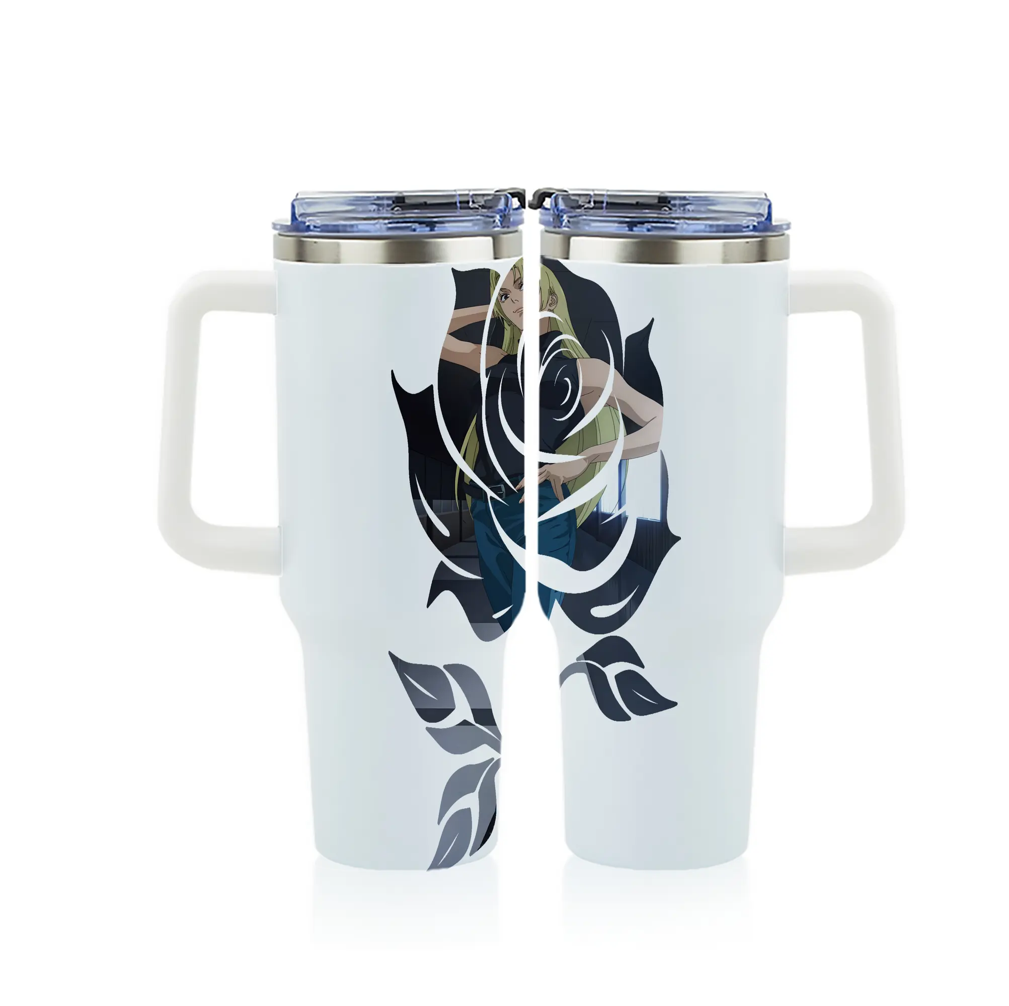 呪術廻戦 グッズ,九十九 由基 - 1200mL フルプリント車用タンブラー ・ 304ステンレス 内側 ・ 201ステンレス 外側 ・ 保温 保冷 ・ 通勤 ドライブ アウトドア用