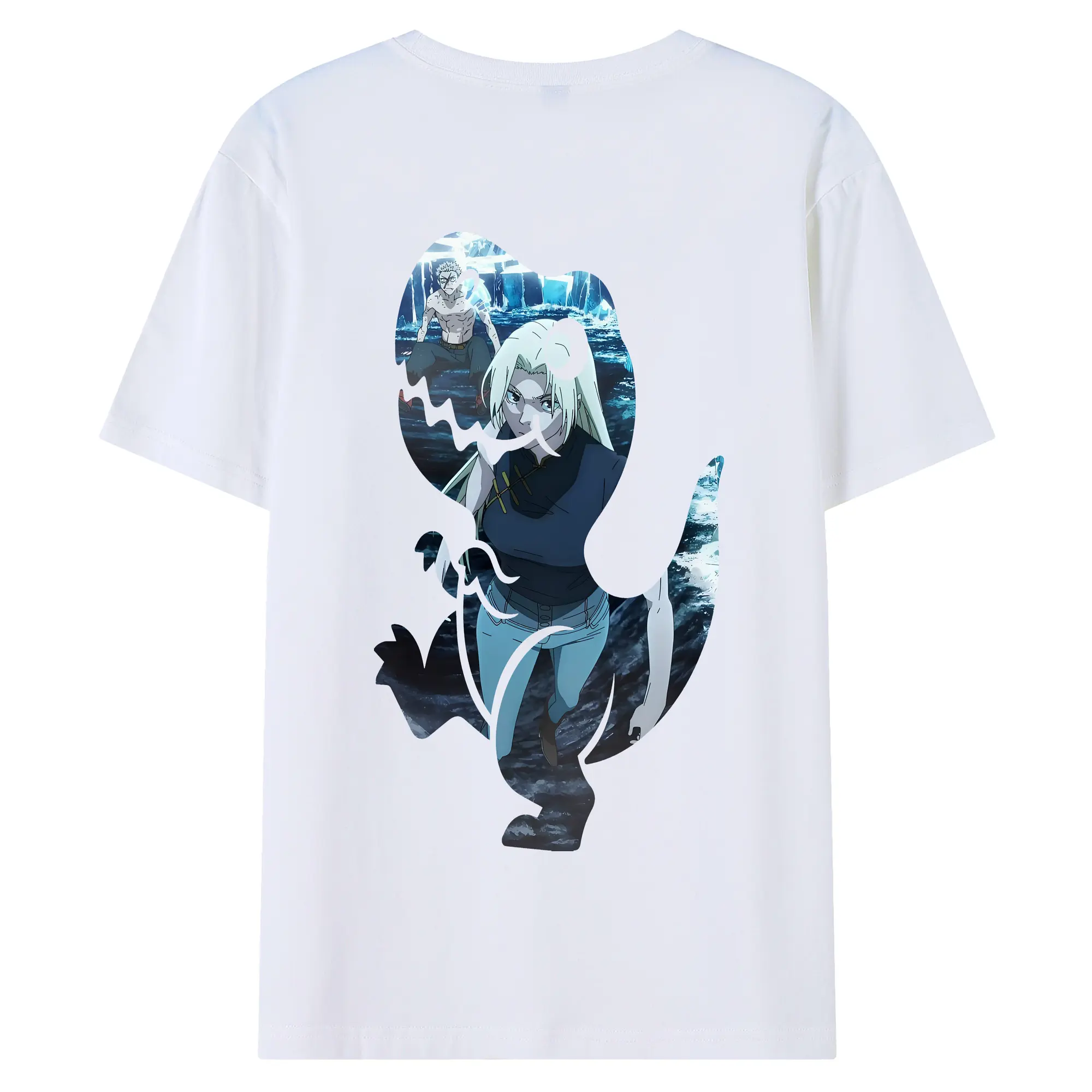 呪術廻戦 グッズ,九十九 由基 - 綿100％ 半袖Tシャツ ・ バックプリント ・ 快適 通気性 ・ 日常使い 散歩 スポーツ用