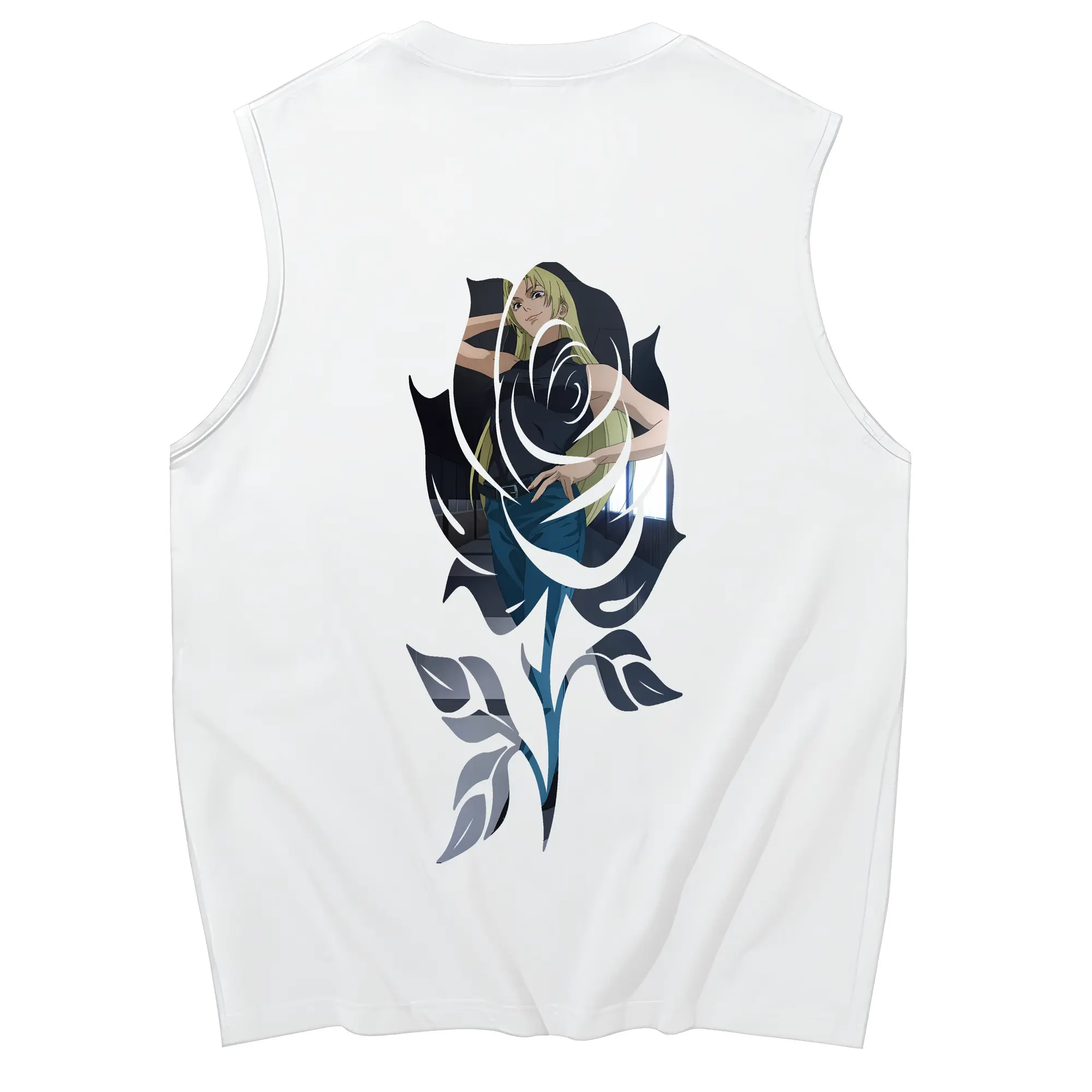 呪術廻戦 グッズ,九十九 由基 - コットン100％ タンクトップ ・ 背面プリント ・ タイトシルエット ・ 快適 通気性 ・ スポーツ カジュアル 散歩用