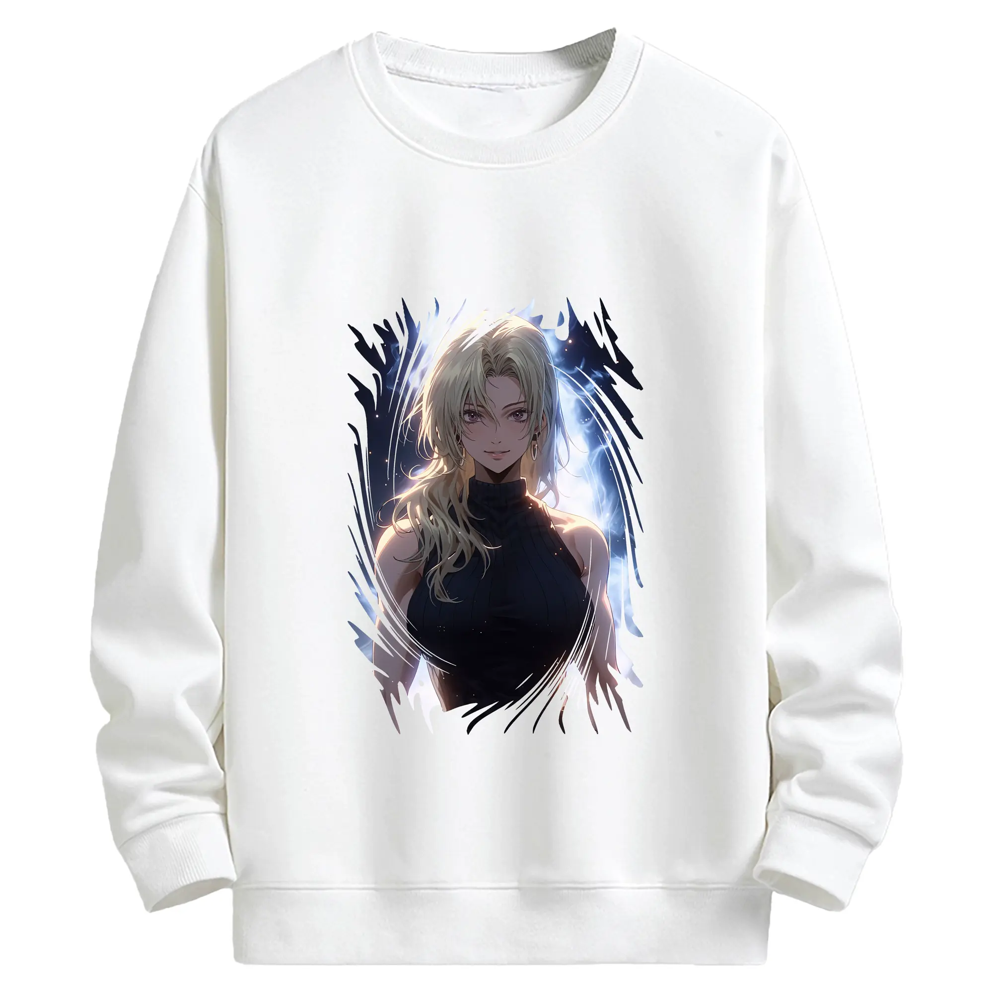 呪術廻戦 グッズ,九十九 由基 - 高品質 クルーネック スウェット ・ コットン59％ ポリエステル41％ ・ ユニセックス 長袖 トレーナー ・ カジュアル デイリー スポーツ 散歩用