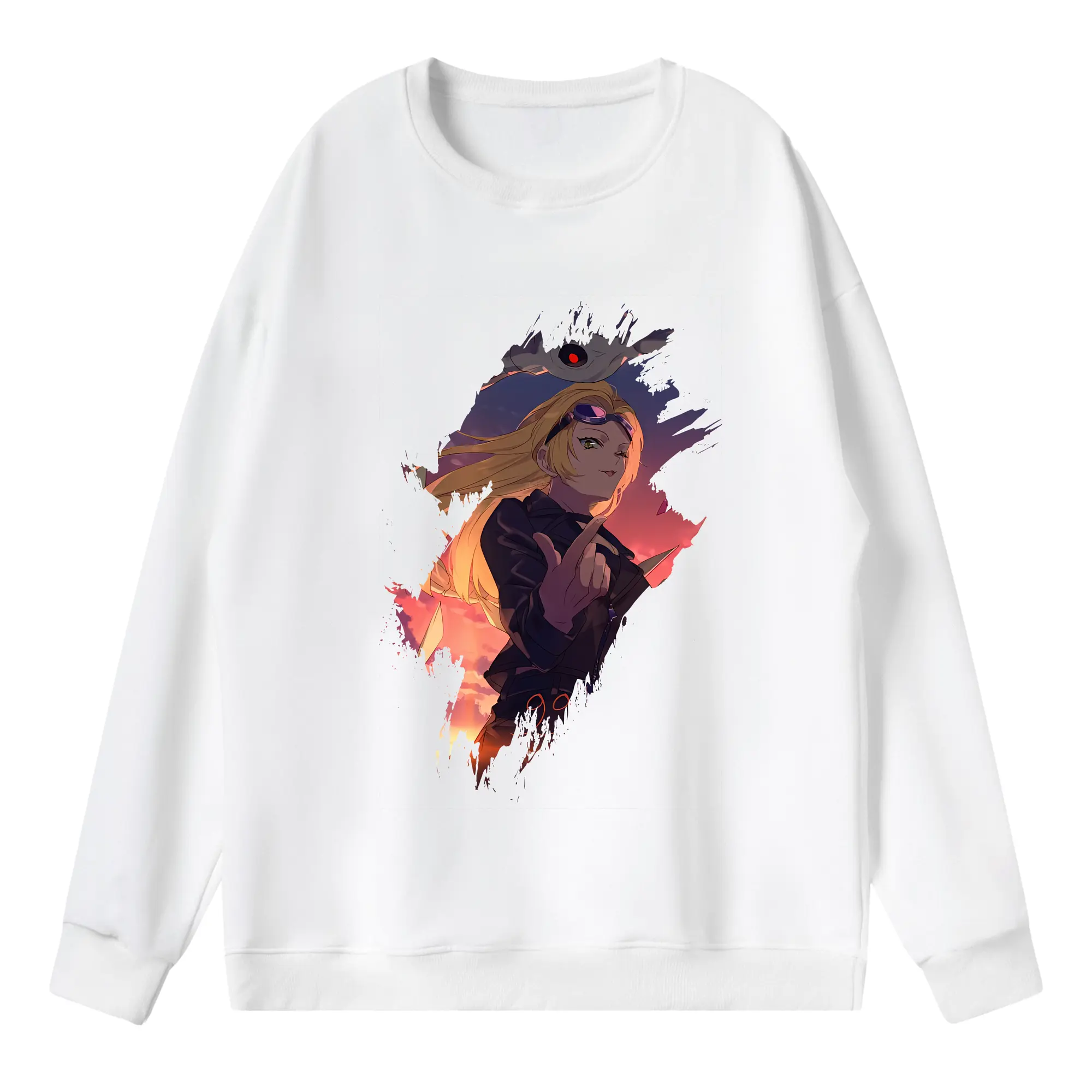 呪術廻戦 グッズ,九十九 由基 - 薄手 クルーネック スウェット 裏毛260g · ポリエステル 春秋向け カジュアル 男女兼用 · トレーナー デイリー スポーツ 散歩に最適